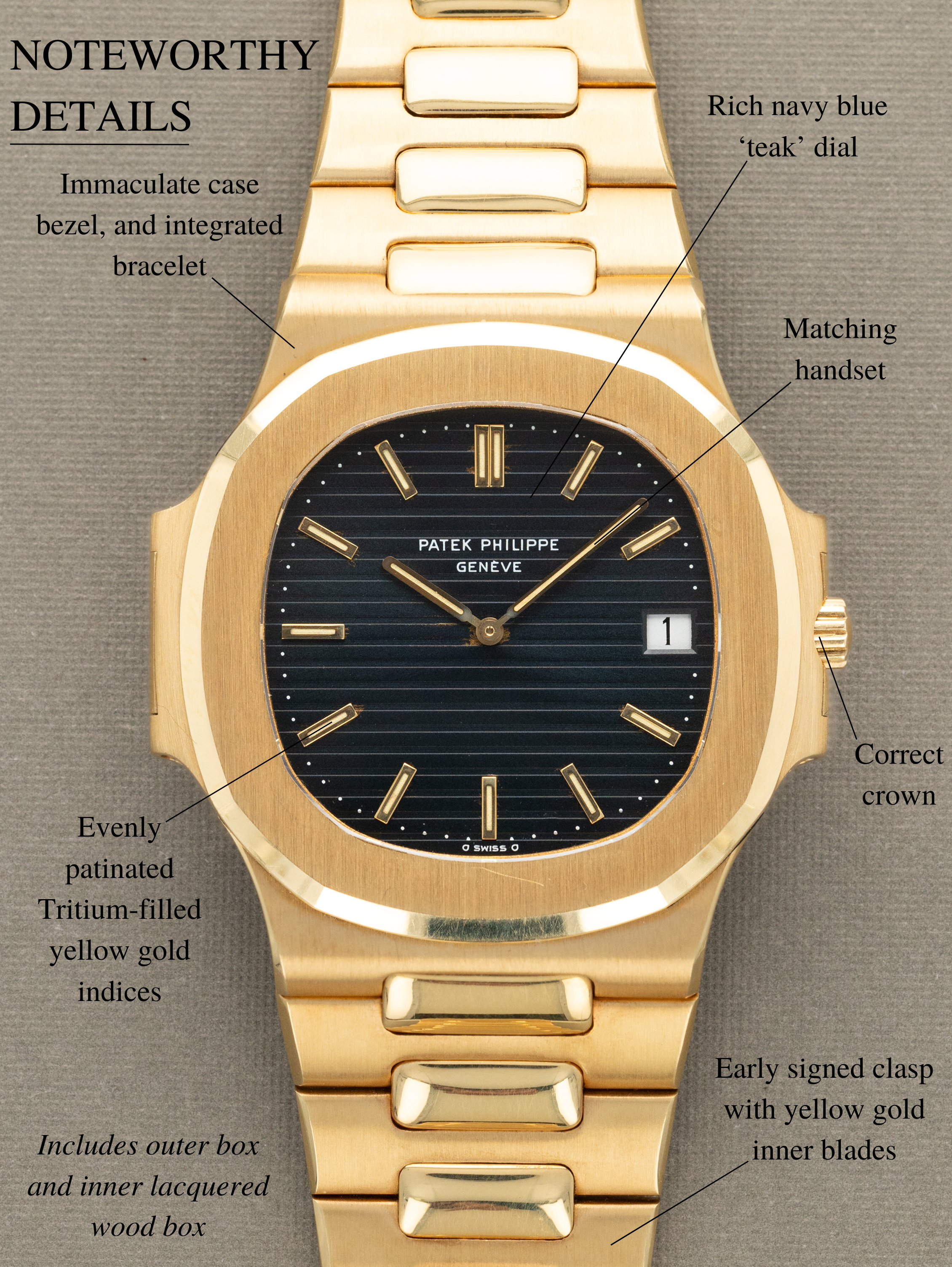 Patek Philippe Nautilus 'Jumbo' Ref. 3700 - w/ Box 'LNOS'