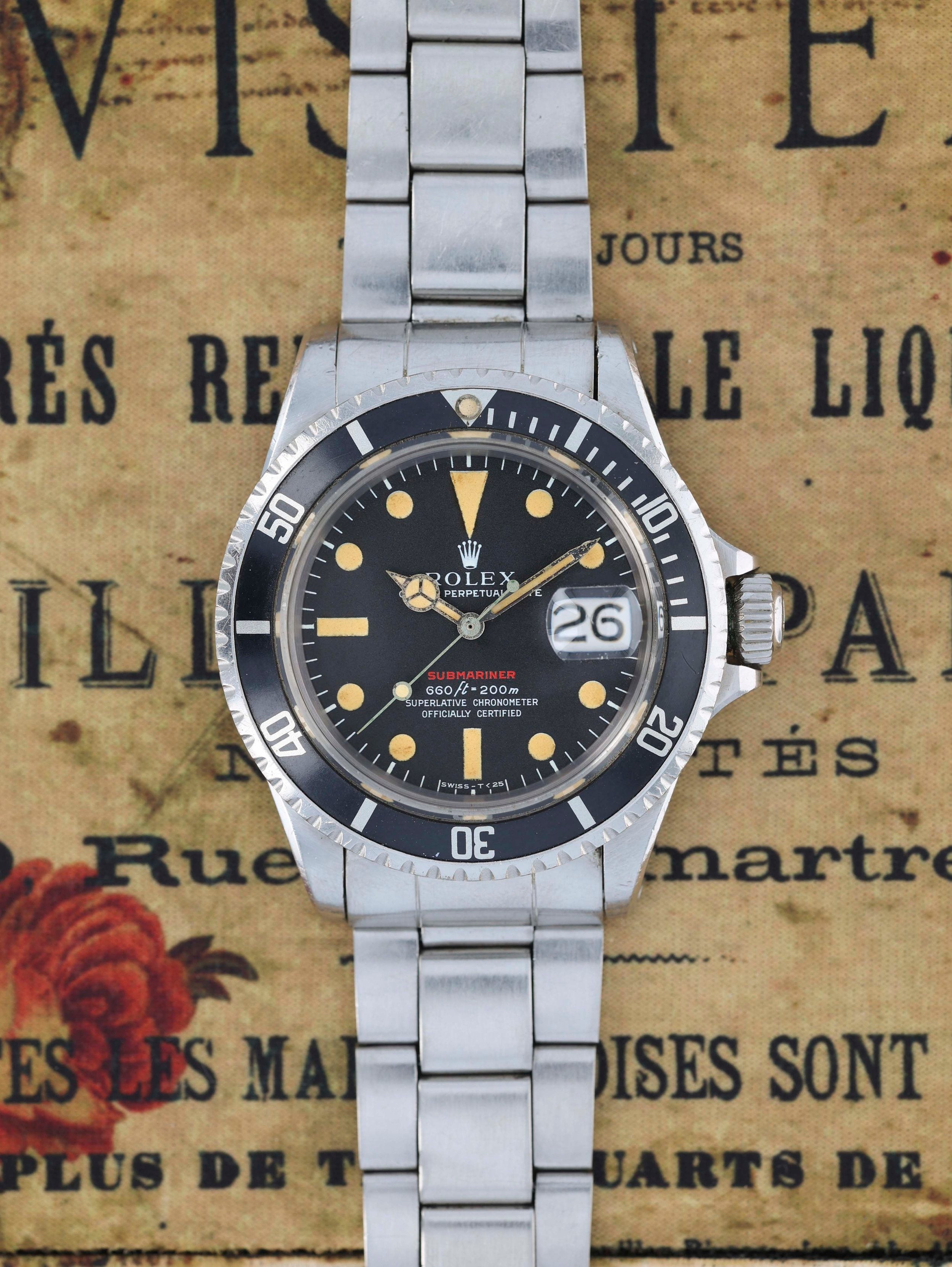 Rolex Submariner Ref. 1680 Red Mk. 4 Unpolished