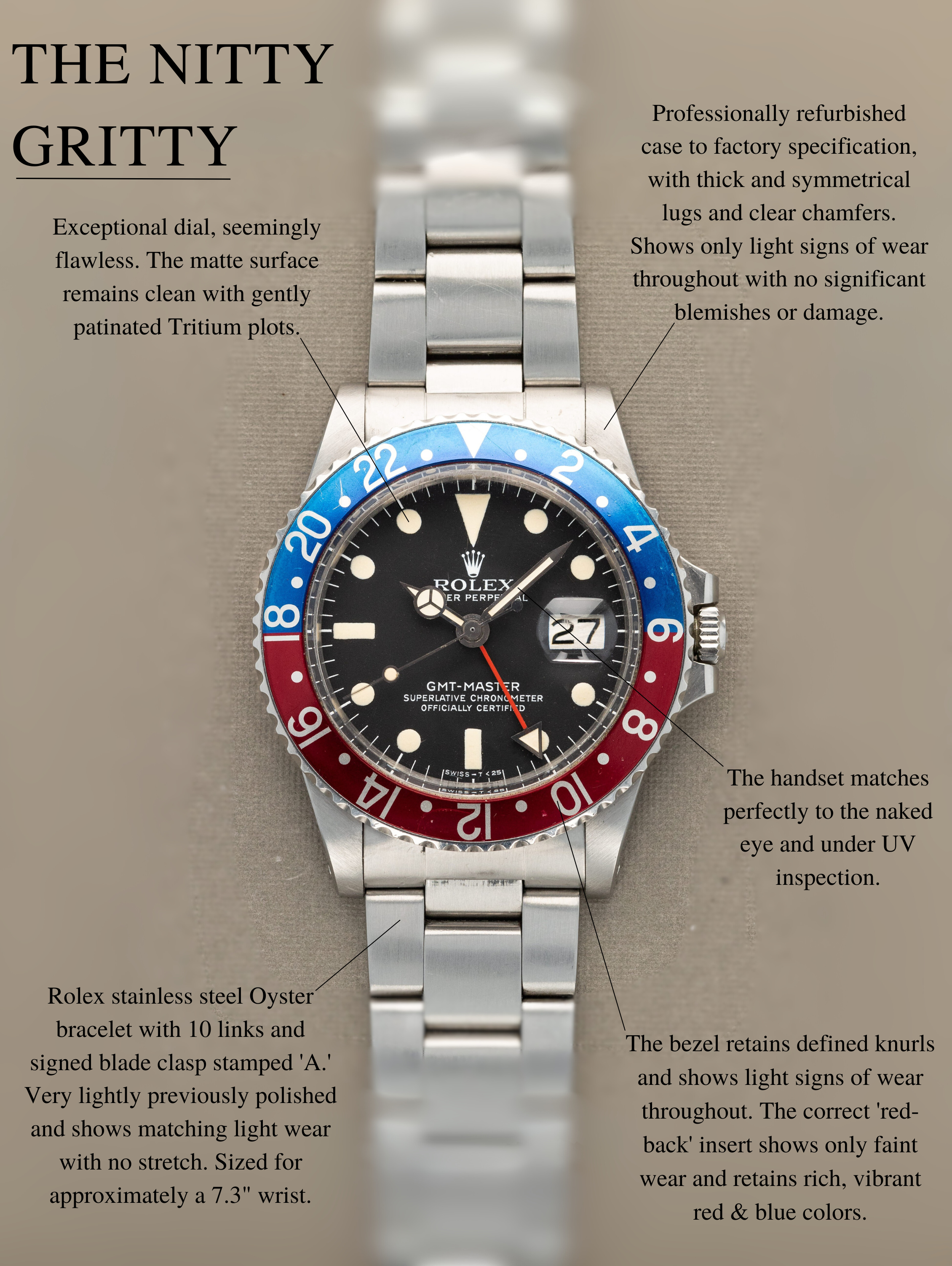 Rolex GMT-Master Ref. 1675 - 'MK4' Dial