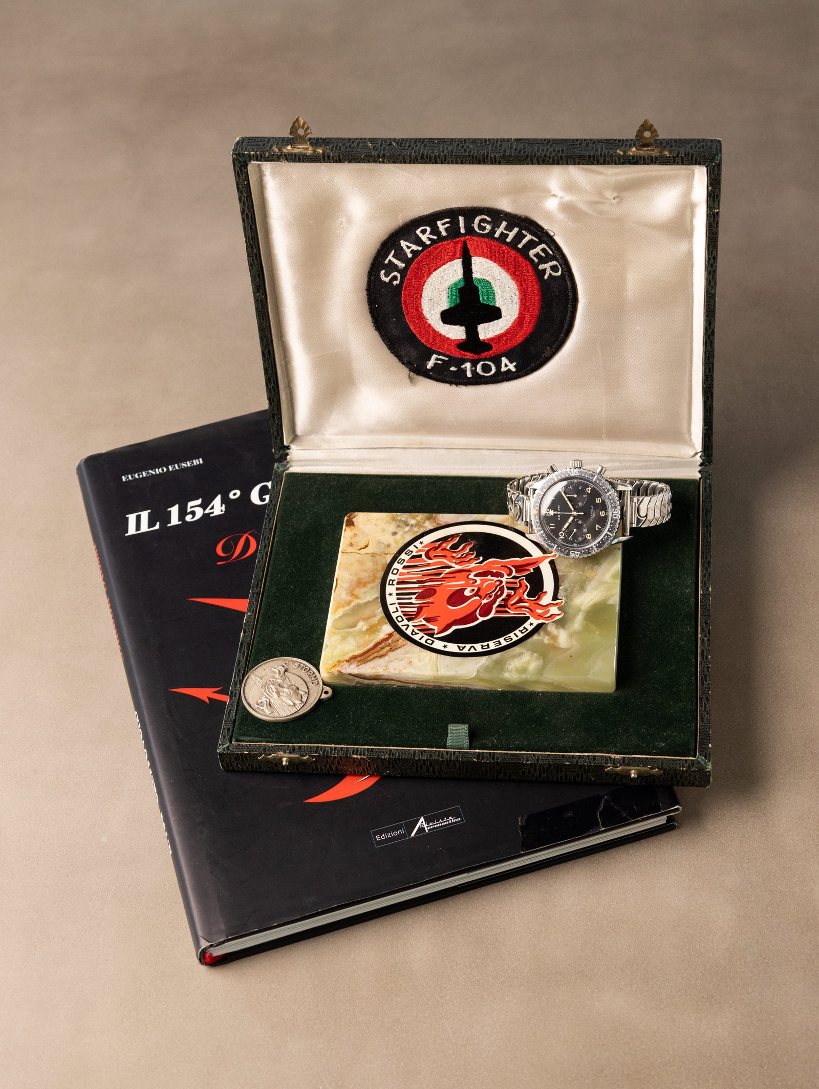 Zenith Chronomaster Ref. CP-2 'Italian Air Force' - Black 'A. Cairelli' Dial w/ Extras