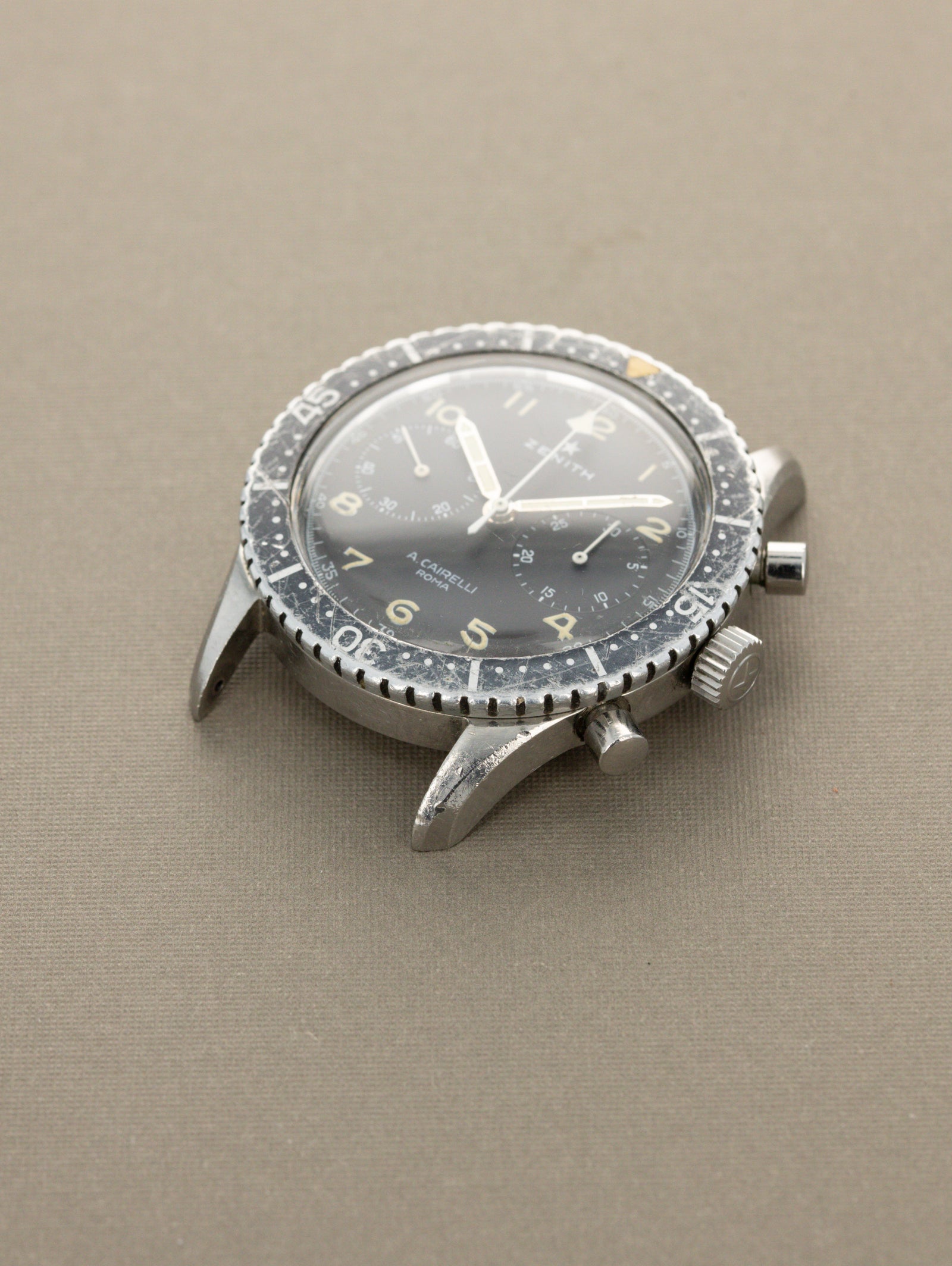 Zenith Chronomaster Ref. CP-2 'Italian Air Force' - Black 'A. Cairelli' Dial w/ Extras
