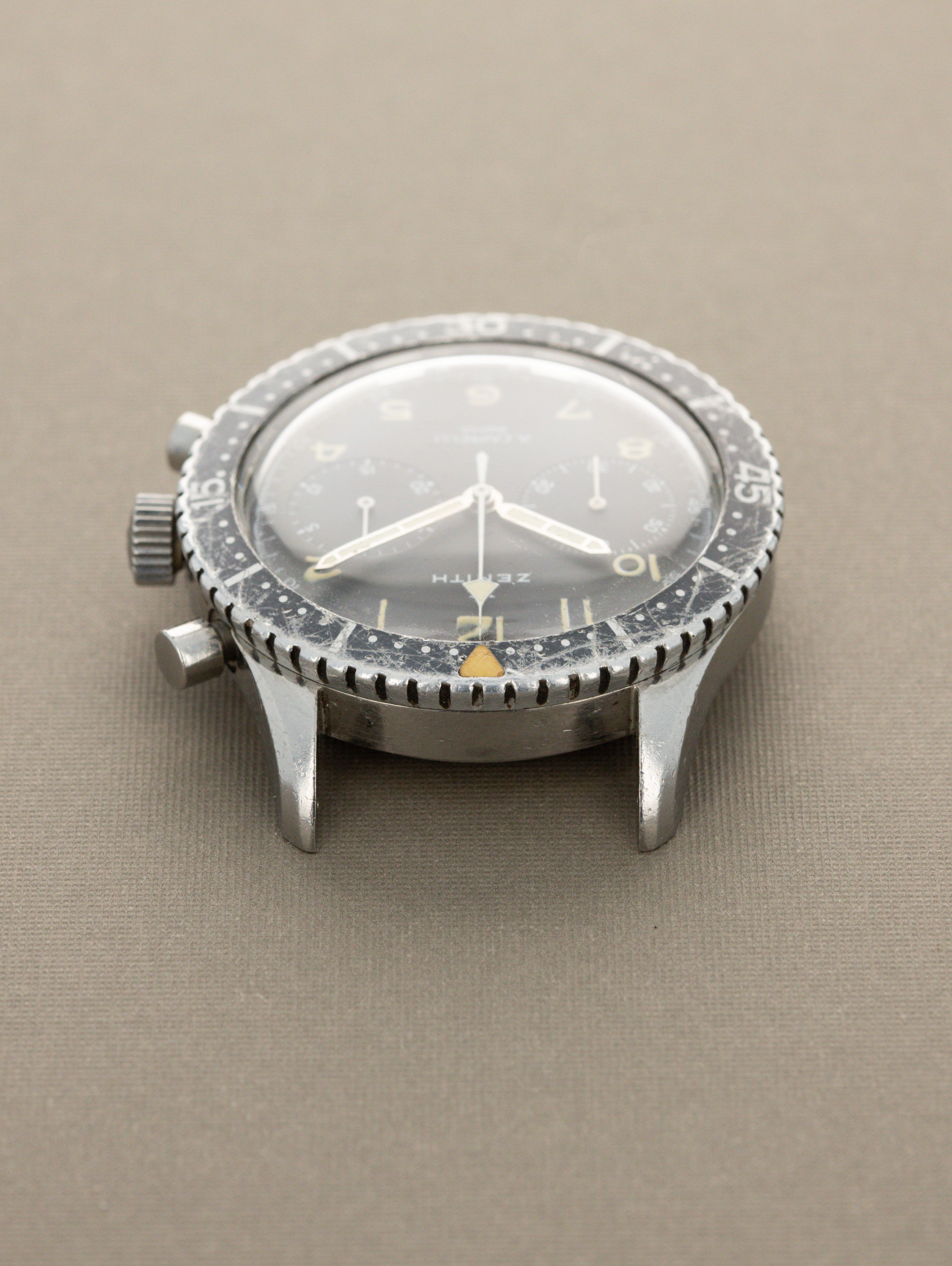 Zenith Chronomaster Ref. CP-2 'Italian Air Force' - Black 'A. Cairelli' Dial w/ Extras