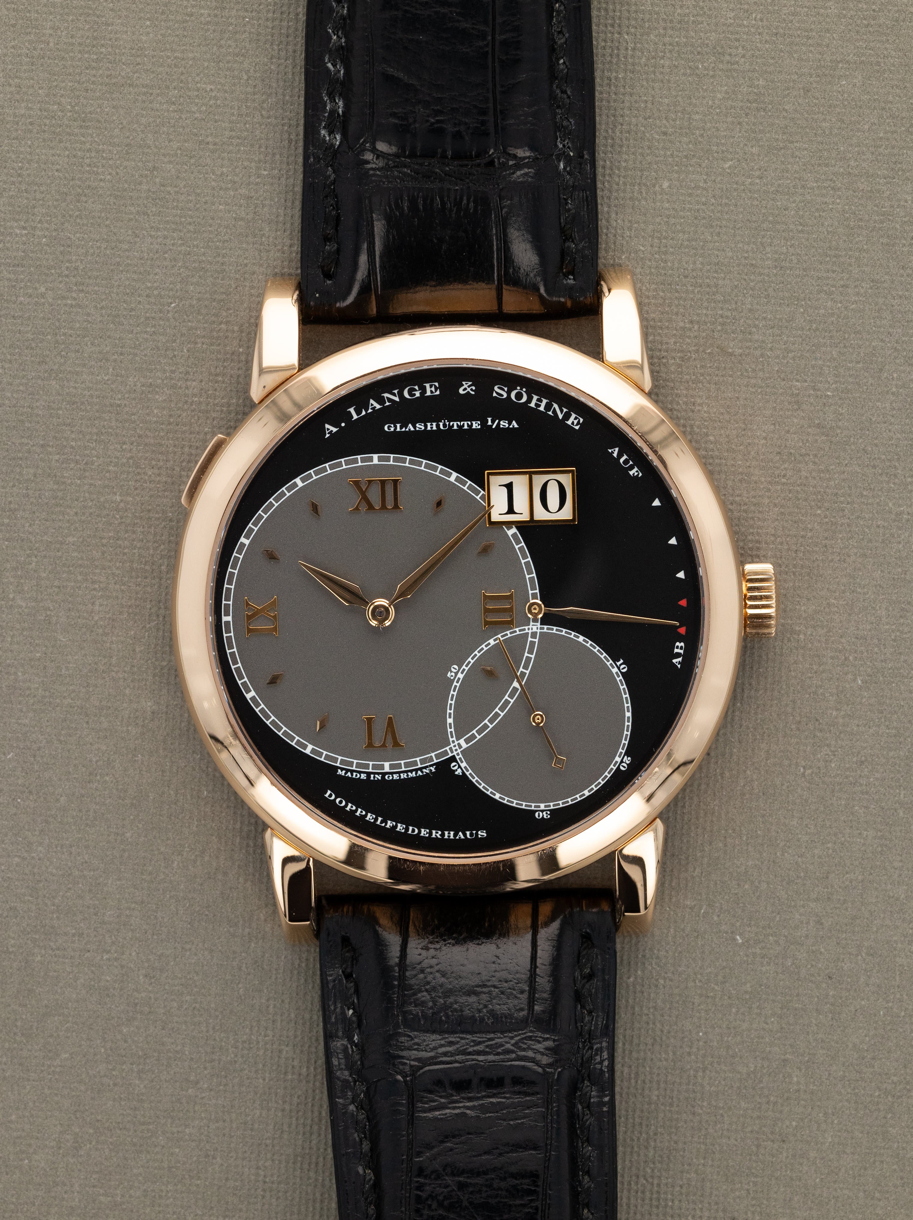 A. Lange & Söhne Grande Lange 1 Ref. 115.021 - Multi-Tone Grey & Black Dial