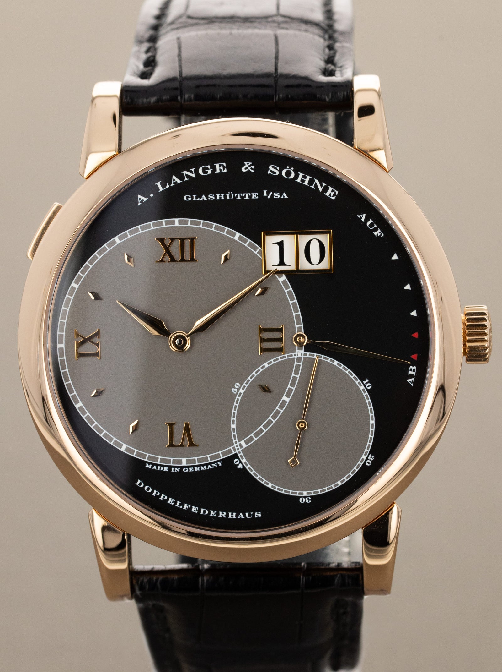 A. Lange & Söhne Grande Lange 1 Ref. 115.031 - Multi-Tone Grey & Black Dial