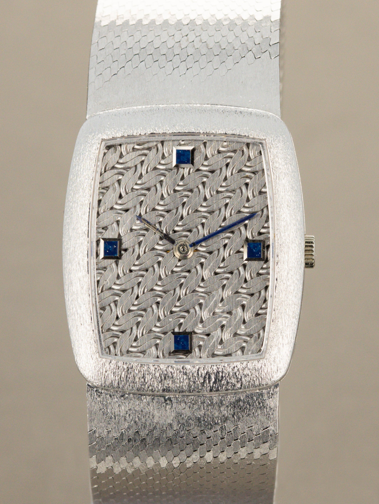 Audemars Piguet White Gold Dress Watch - White Gold 'Woven' Dial w/ 'Sodalite' Indices