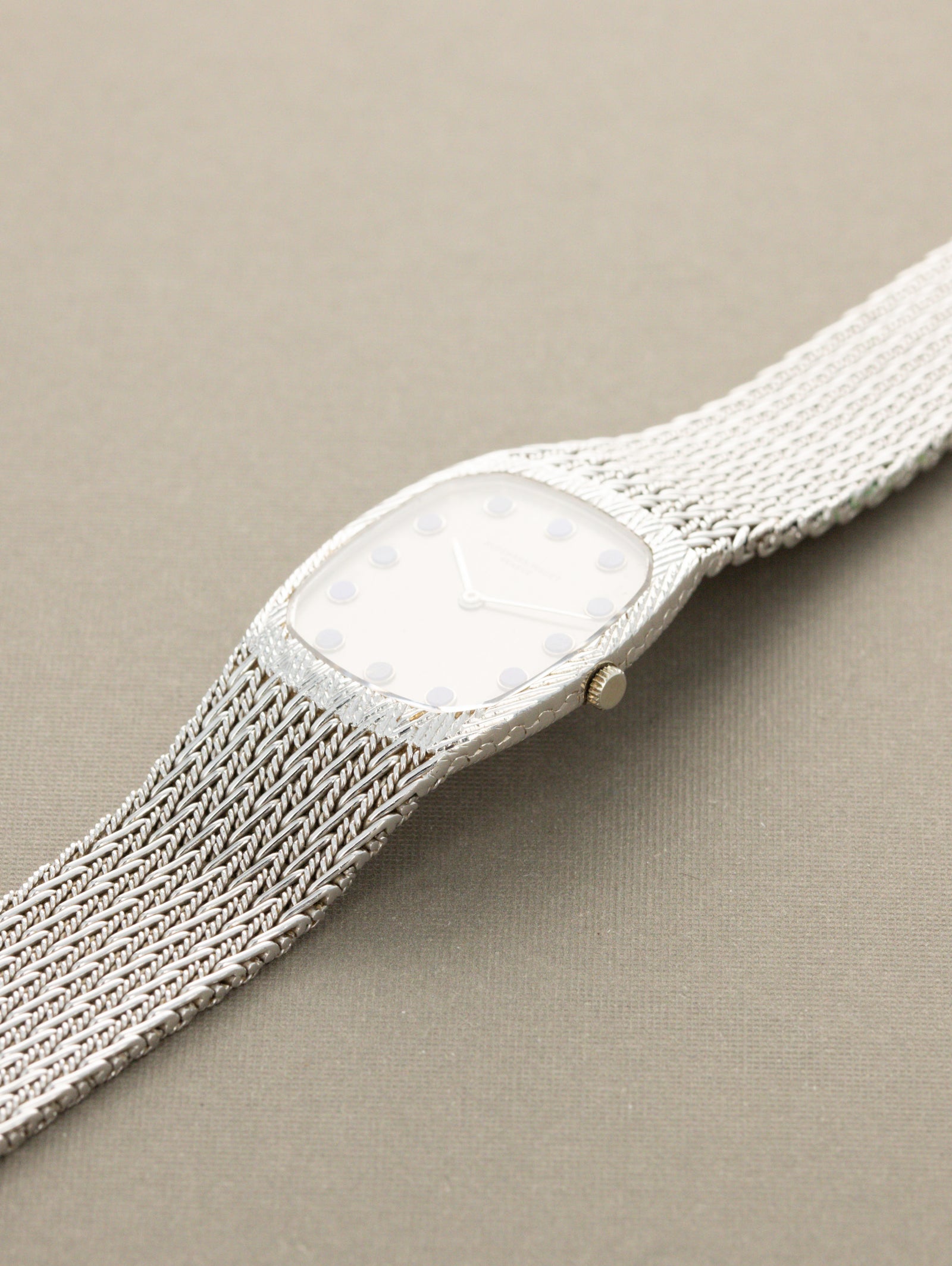 Audemars Piguet White Gold 'Ellipse' Dress Watch - Grey Dial w/ 'Lapis Lazuli' Indices