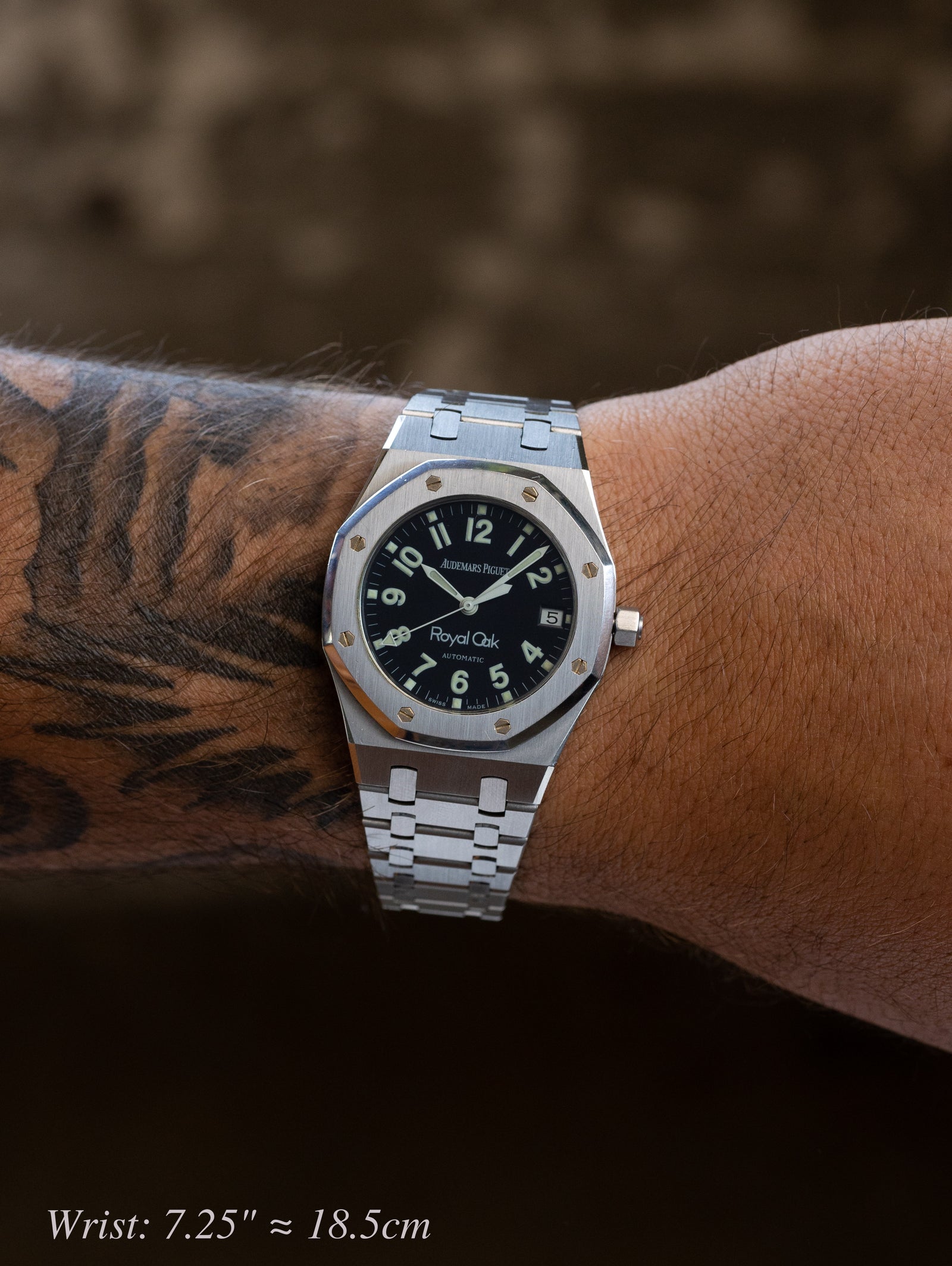 Audemars Piguet Royal Oak Ref. 14790ST - Gloss Black 'Military' Dial Unpolished