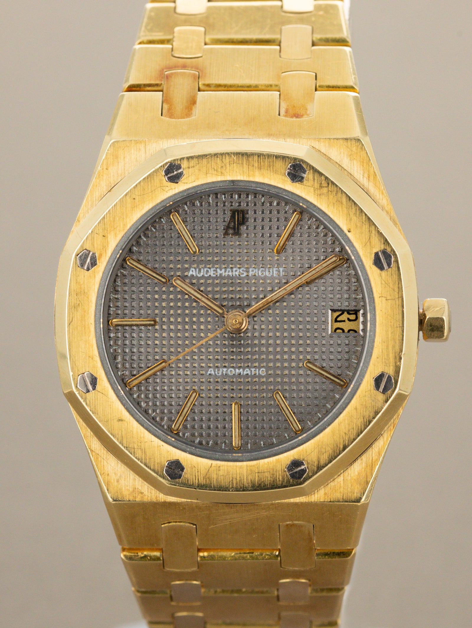 Audemars Piguet Royal Oak Ref. 4100BA 'Midsize' - Grey 'Tapisserie' Dial Unpolished