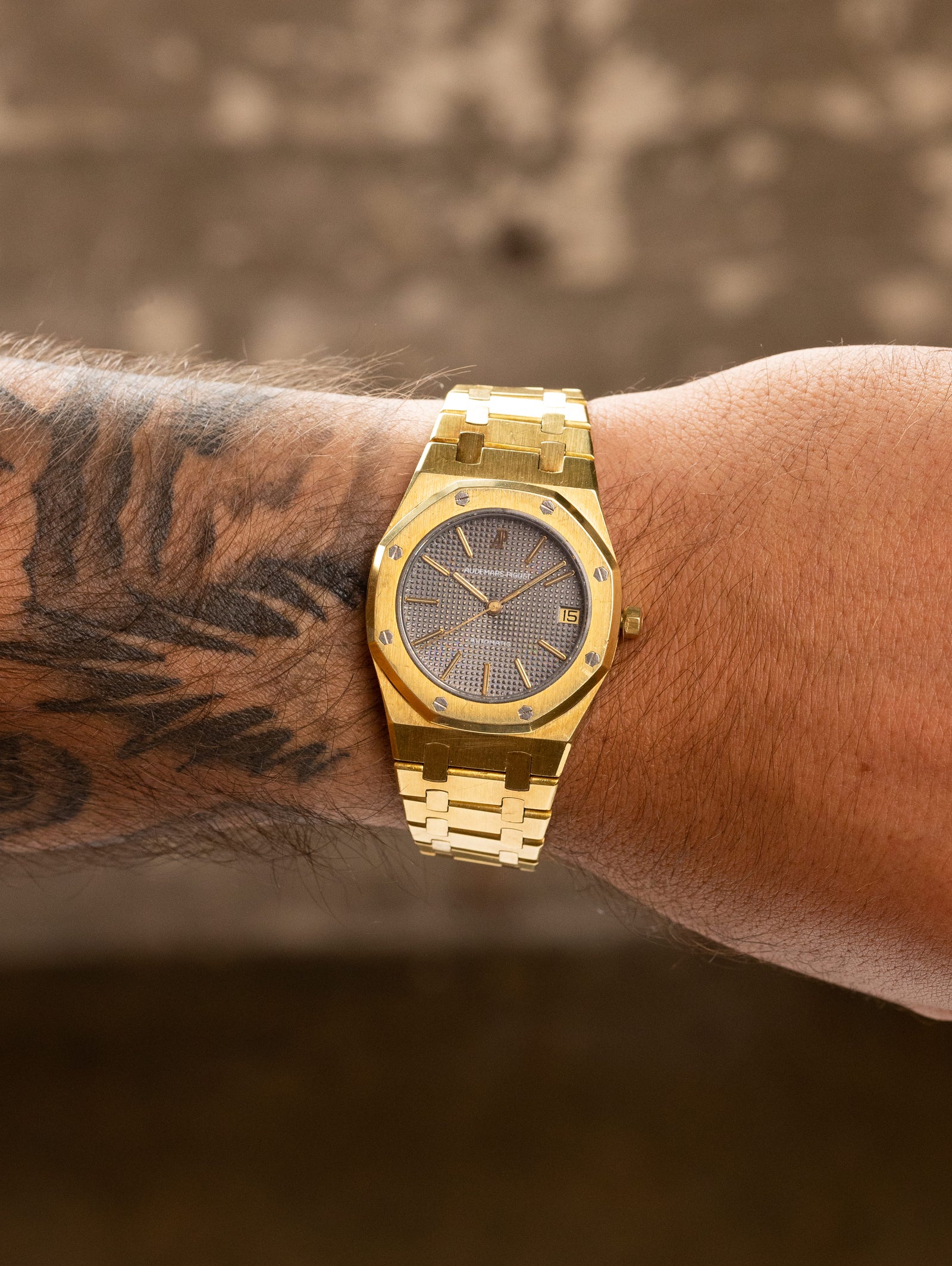 Audemars Piguet Royal Oak Ref. 4100BA 'Midsize' - Grey 'Tapisserie' Dial Unpolished
