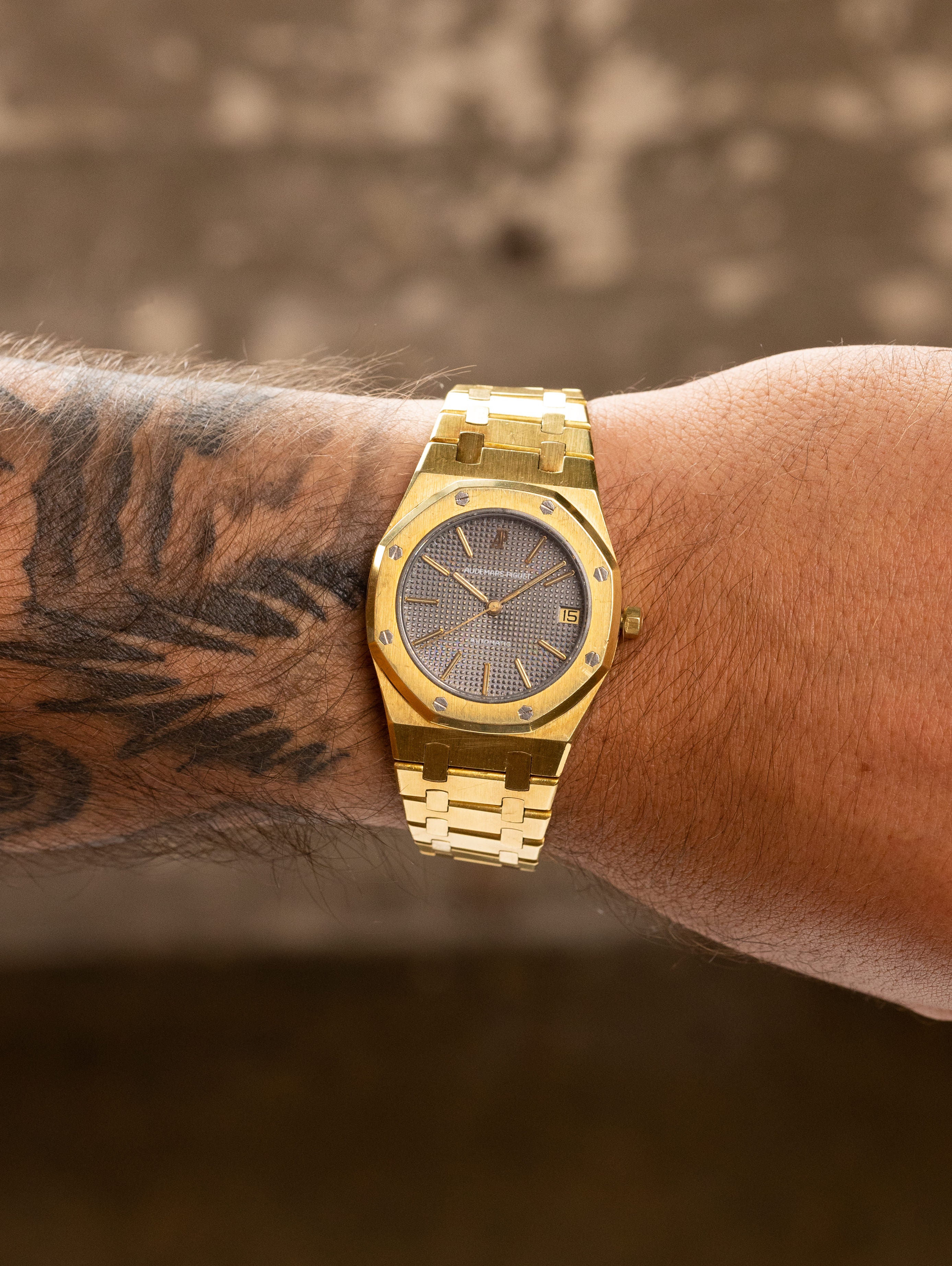 Audemars Piguet Royal Oak Ref. 4100BA 'Midsize' - Grey 'Tapisserie' Dial Unpolished