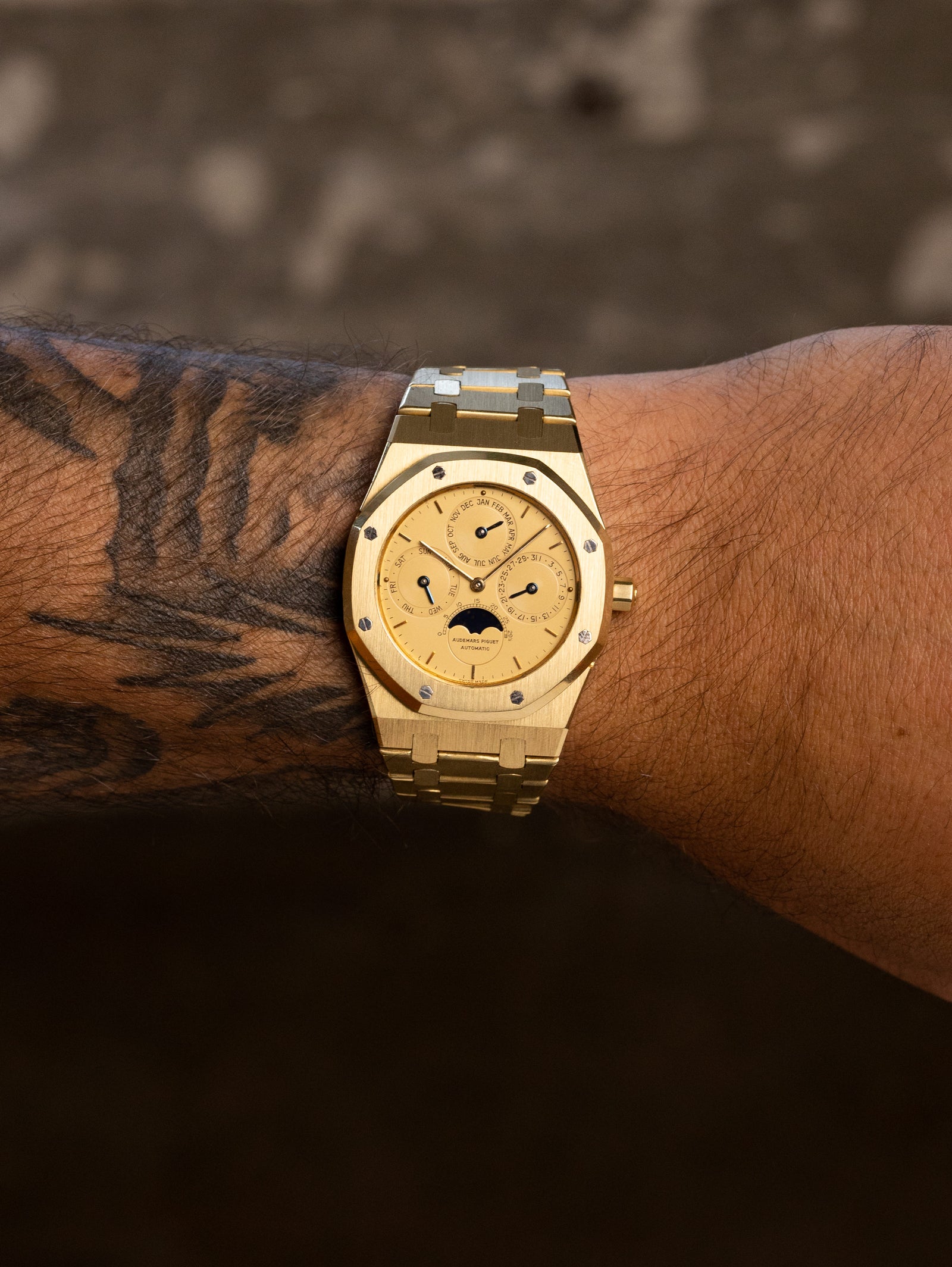 Audemars Piguet Royal Oak Perpetual Calendar Ref. 25654BA - Satin Champagne Dial