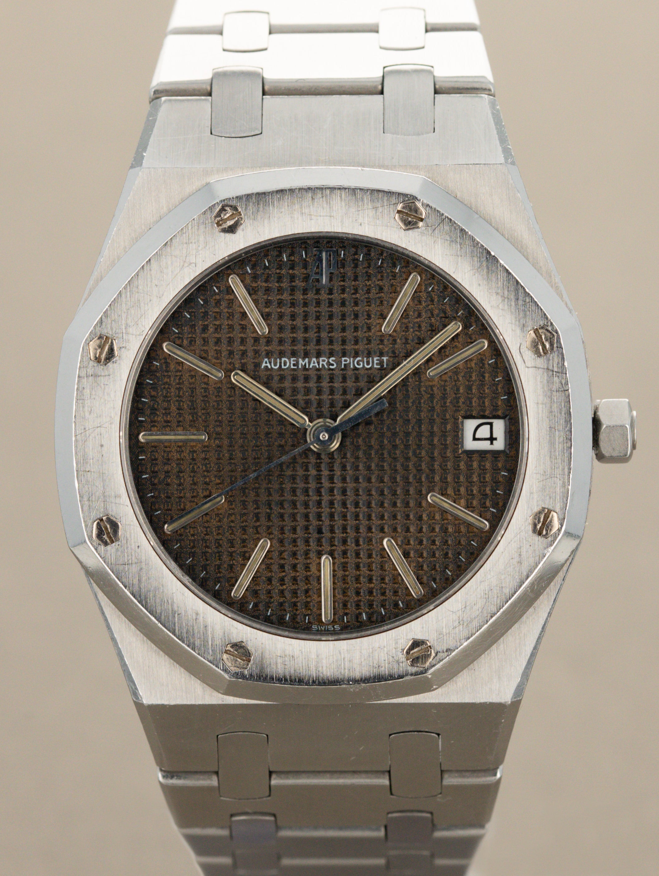 Audemars Piguet Royal Oak Ref. 56023ST - 'Jumbo Quartz' w/ 'Tropical' Dial Unpolished
