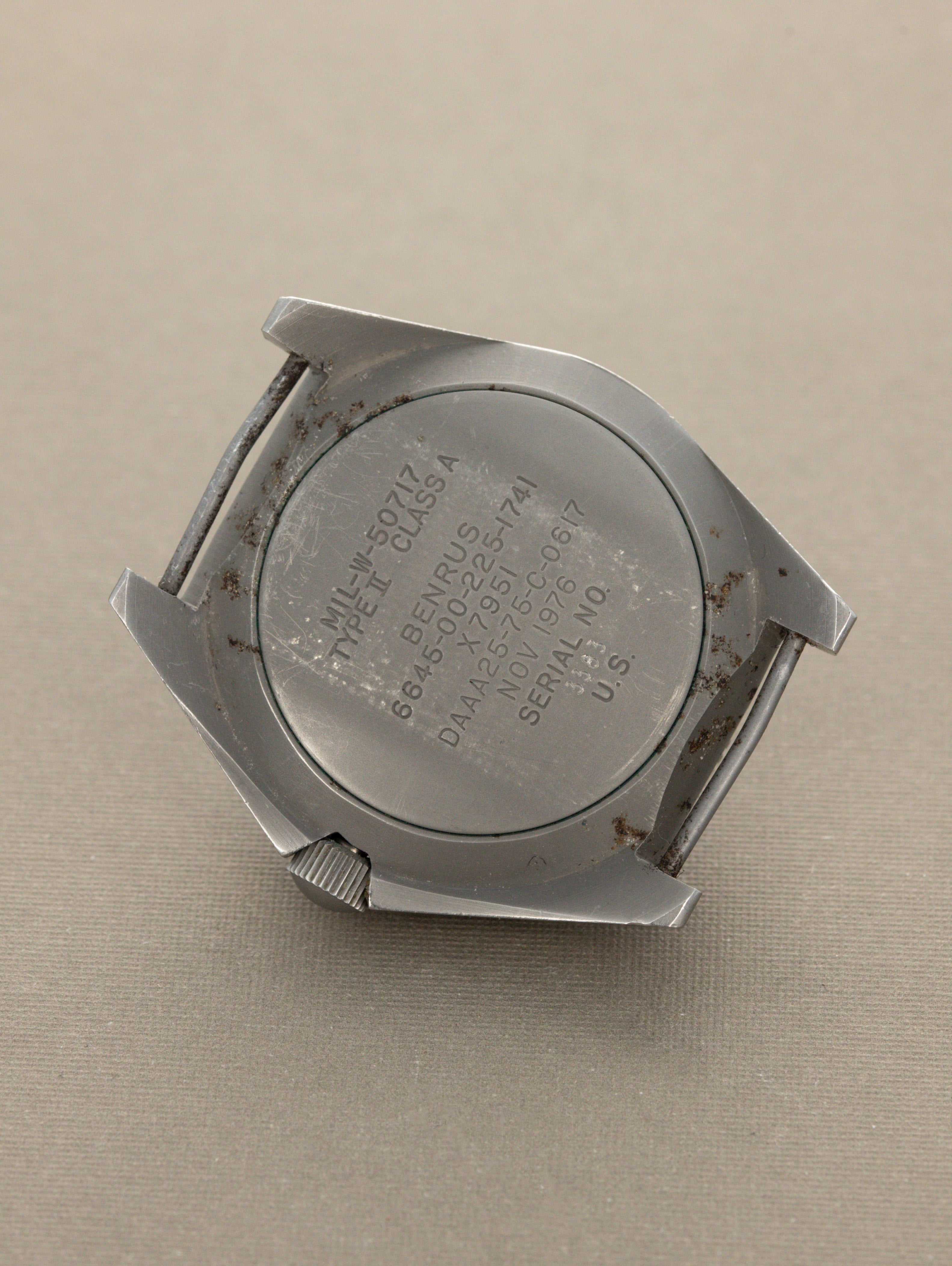 Benrus Type II Class A - 'Sterile' Dial Military Issued w/ Blue Prototype Bezel