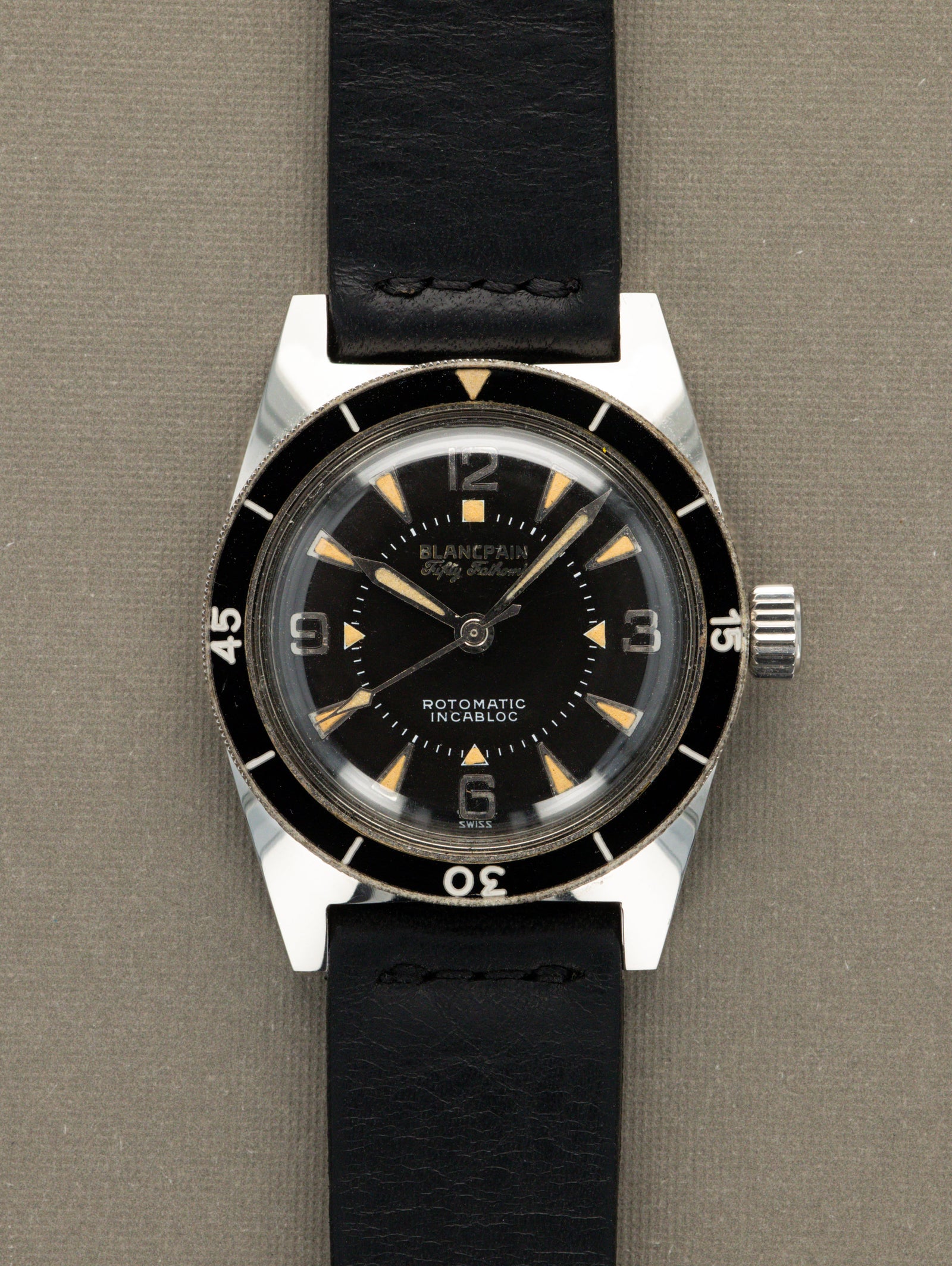Blancpain Fifty-Fathoms 'Mid size' - Gloss Black Dial Unpolished W/ Documentation