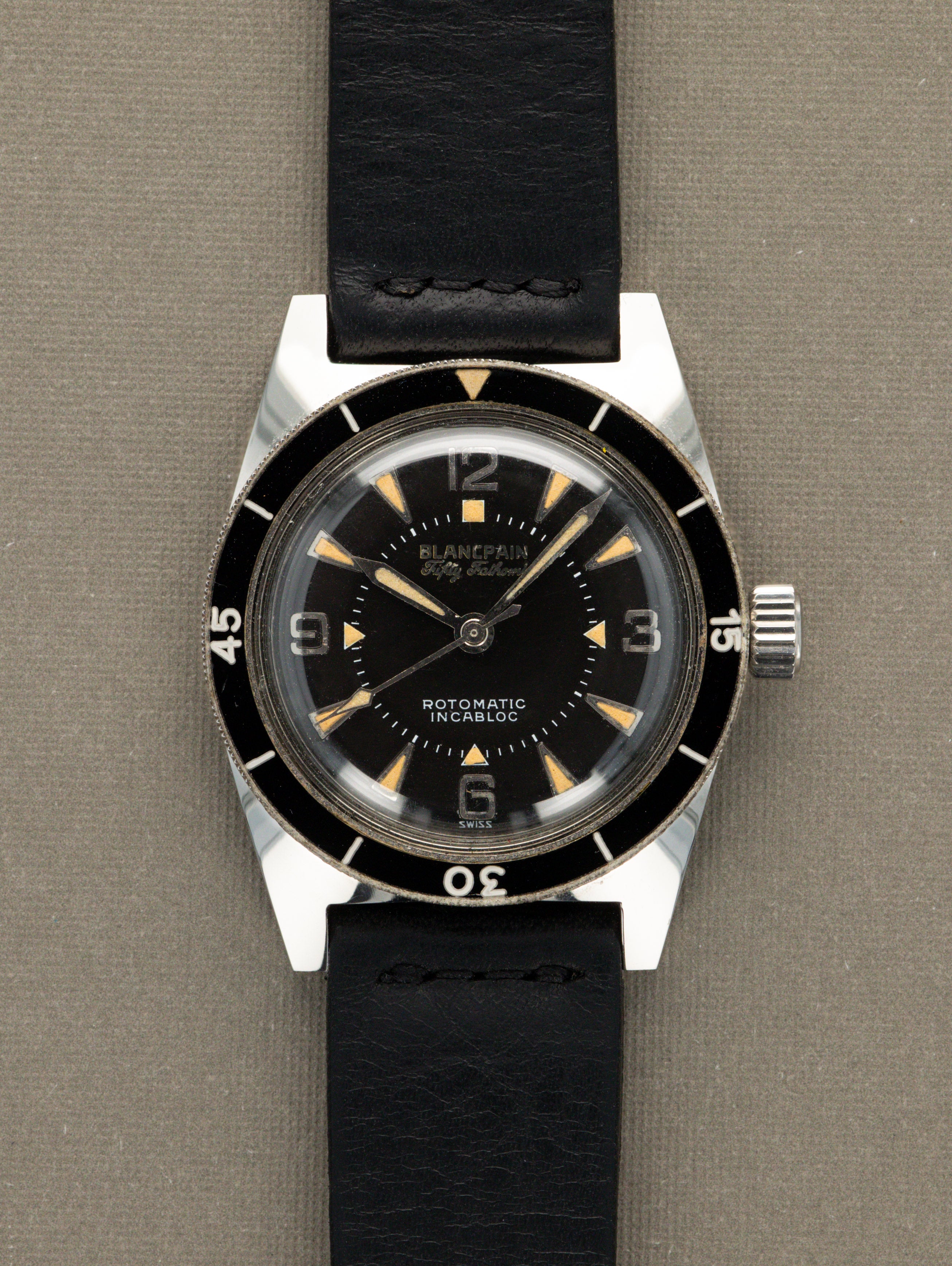 Blancpain Fifty-Fathoms 'Mid size' - Gloss Black Dial Unpolished W/ Documentation