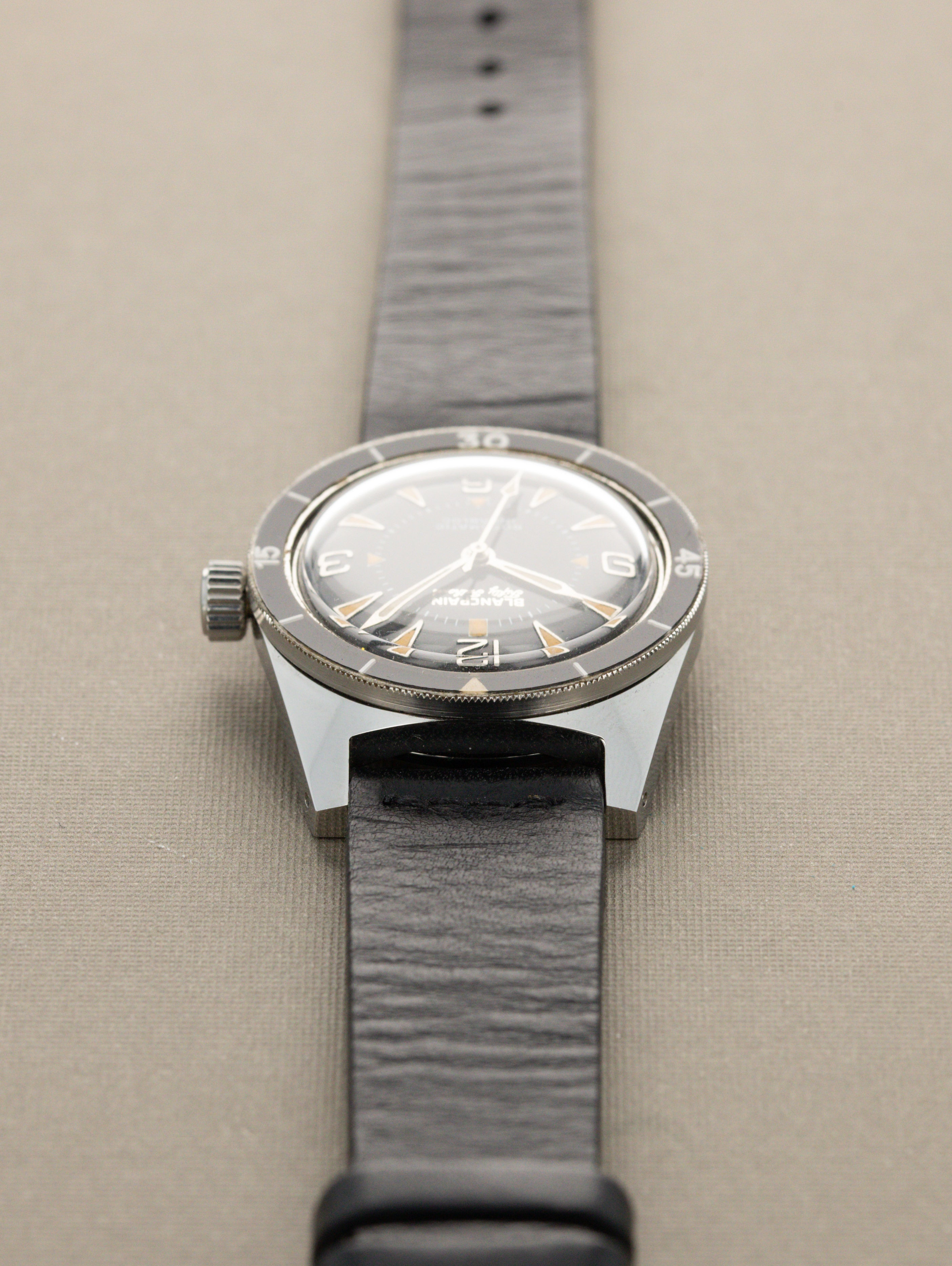 Blancpain Fifty-Fathoms 'Mid size' - Gloss Black Dial Unpolished W/ Documentation