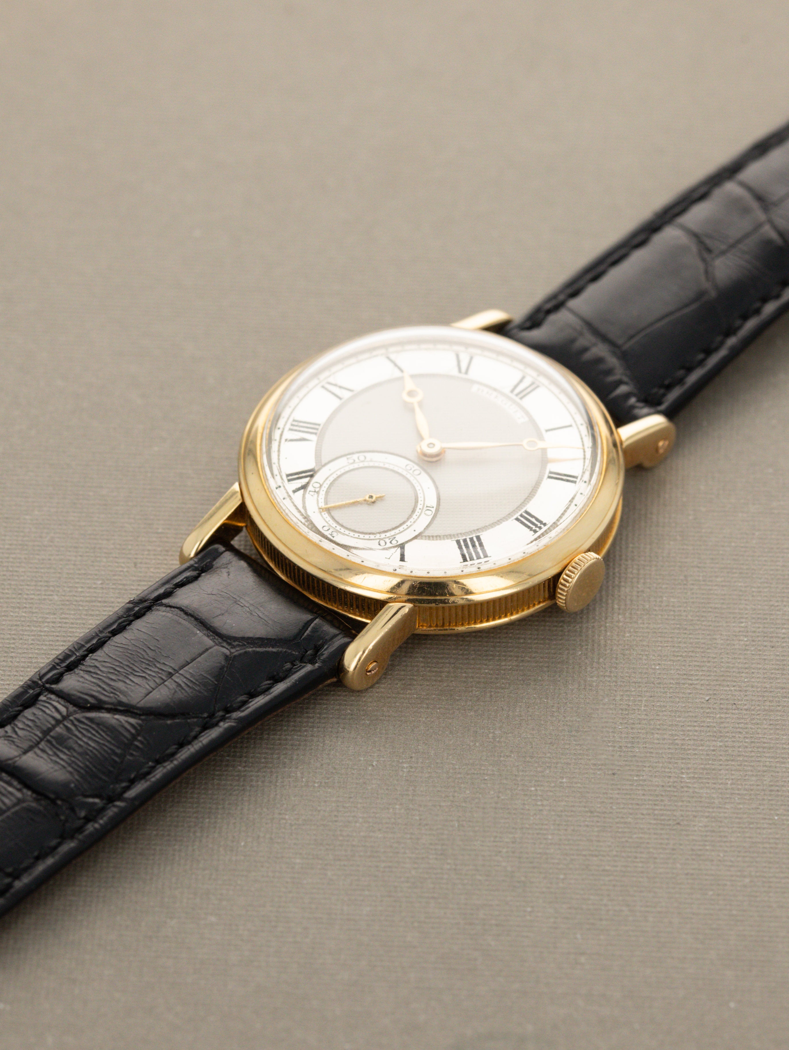 Breguet Empire - Silver 'Guilloché' Dial & Peseux 260 Movement w/ Extract