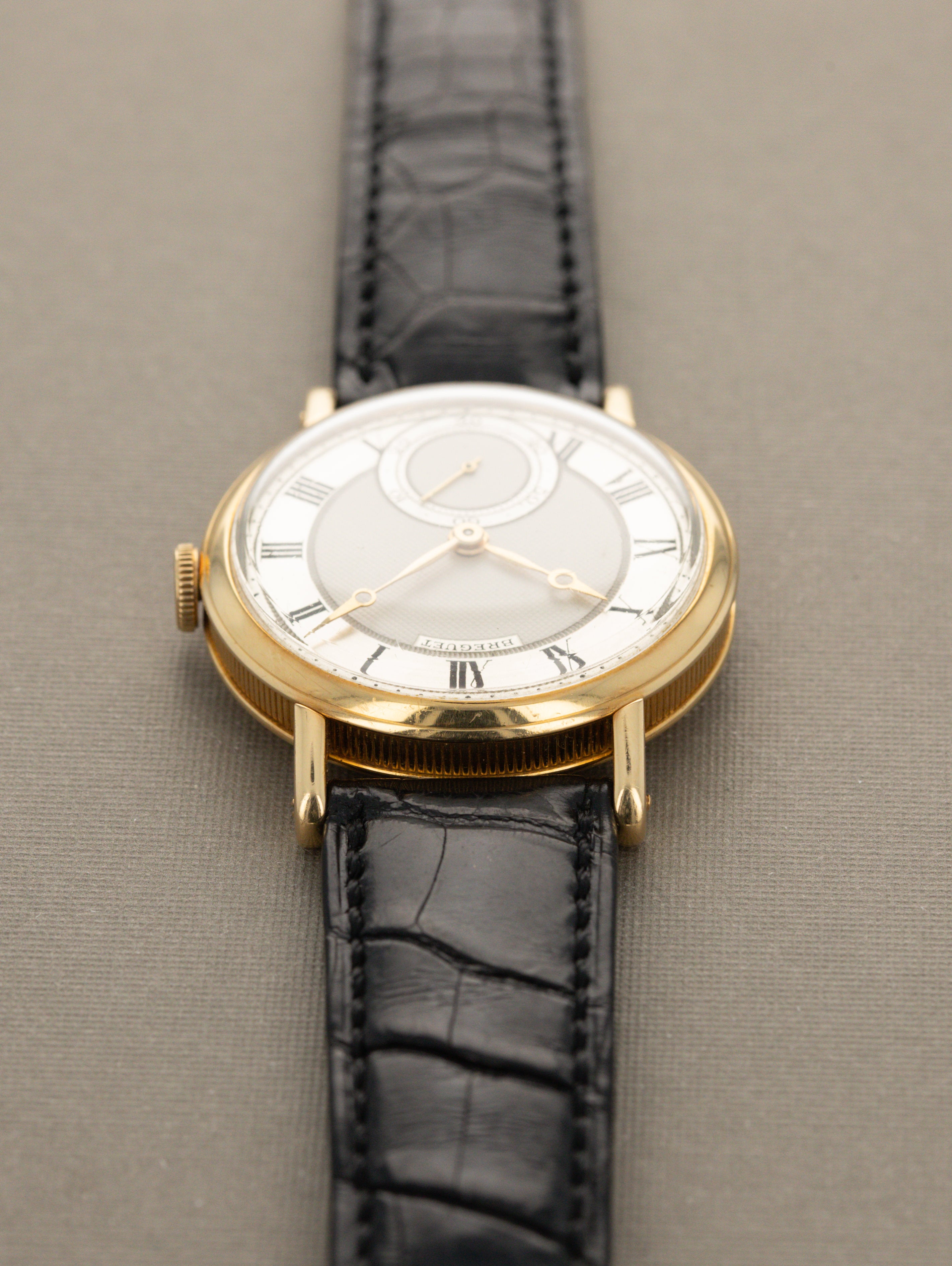 Breguet Empire - Silver 'Guilloché' Dial & Peseux 260 Movement w/ Extract