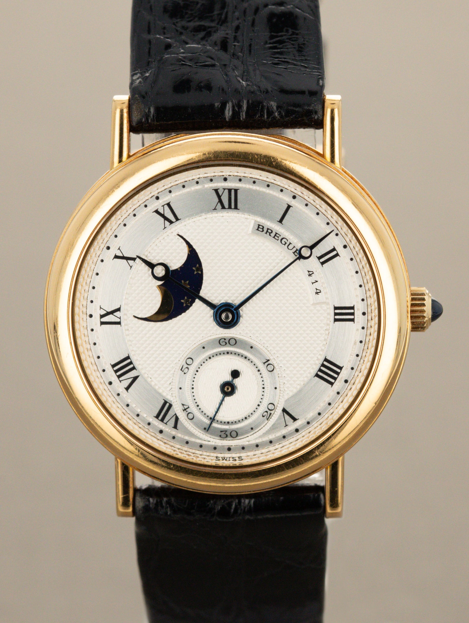 Breguet Classique Moonphase Ref. 3300BA - Silver 'Guilloché' Dial Unpolished