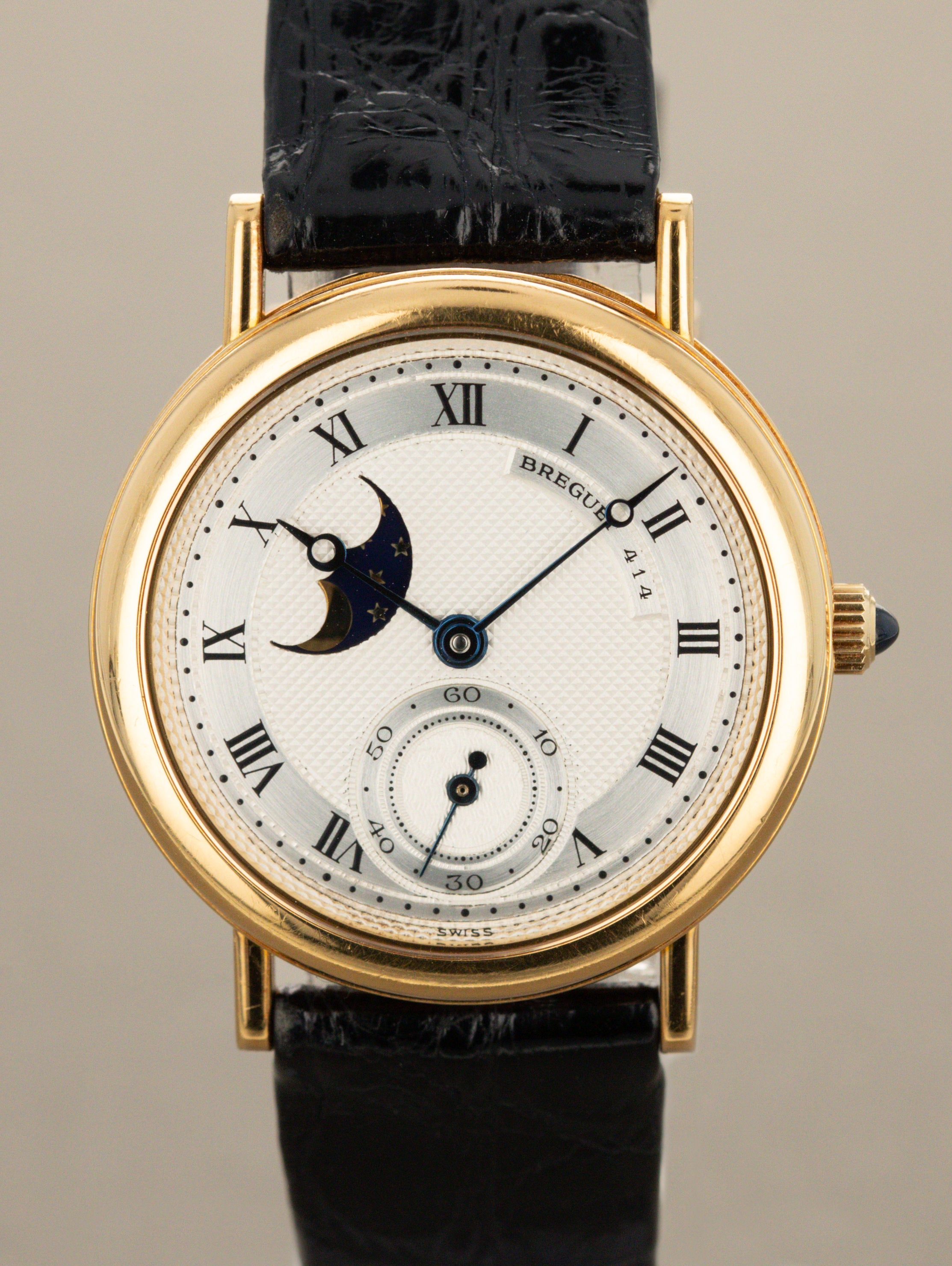 Breguet Classique Moonphase Ref. 3300BA - Silver 'Guilloché' Dial Unpolished