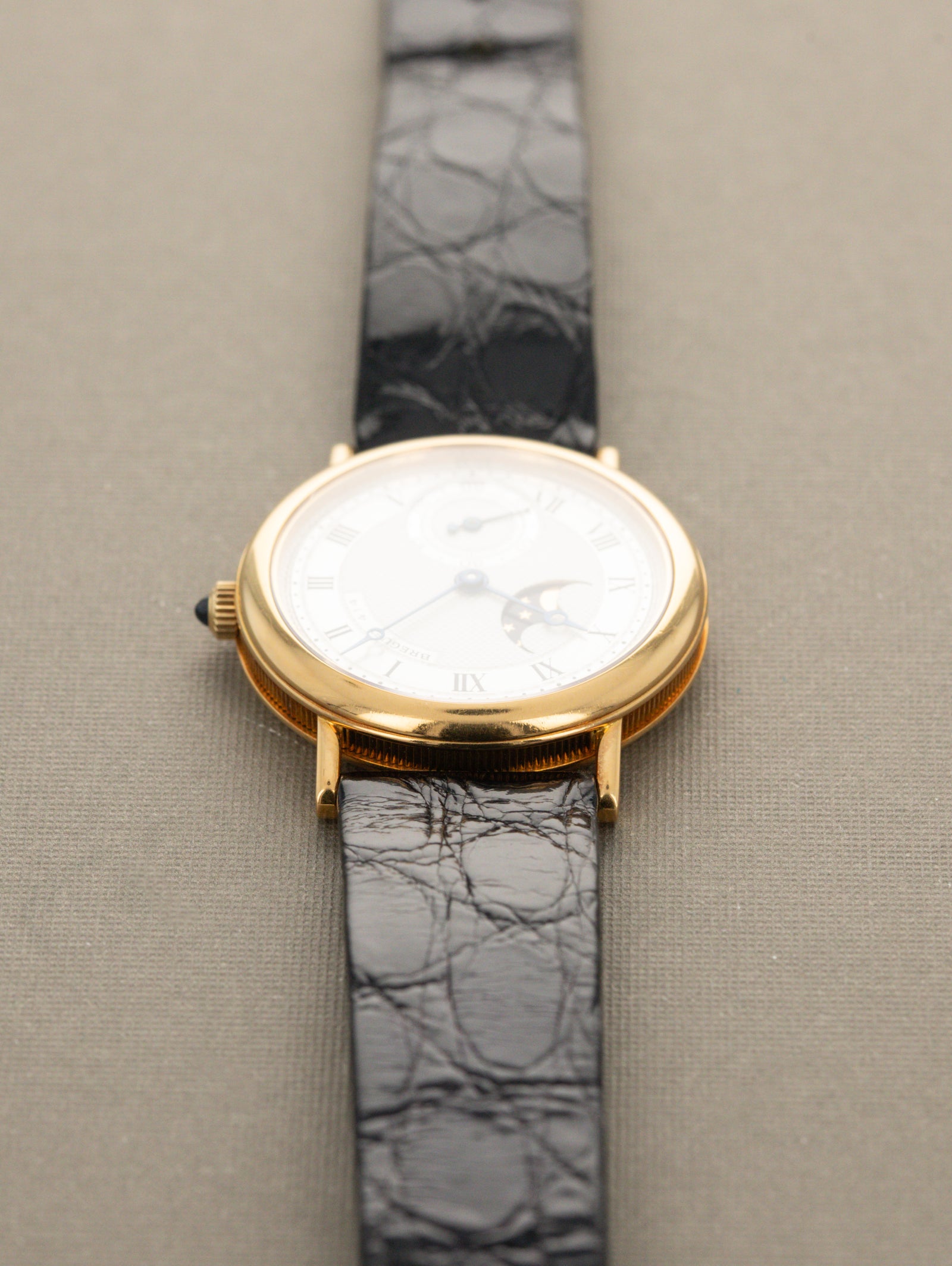 Breguet Classique Moonphase Ref. 3300BA - Silver 'Guilloché' Dial Unpolished