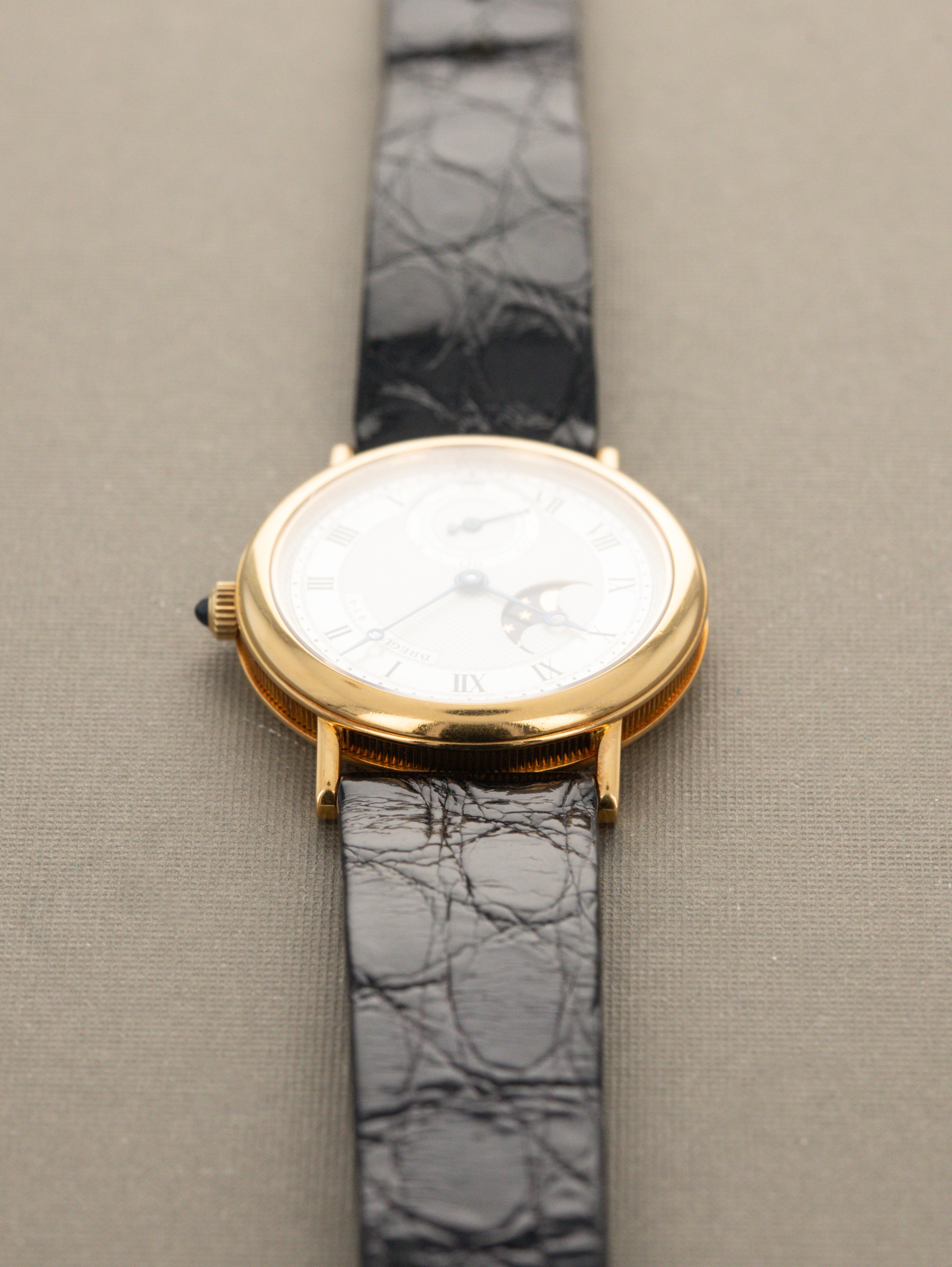 Breguet Classique Moonphase Ref. 3300BA - Silver 'Guilloché' Dial Unpolished