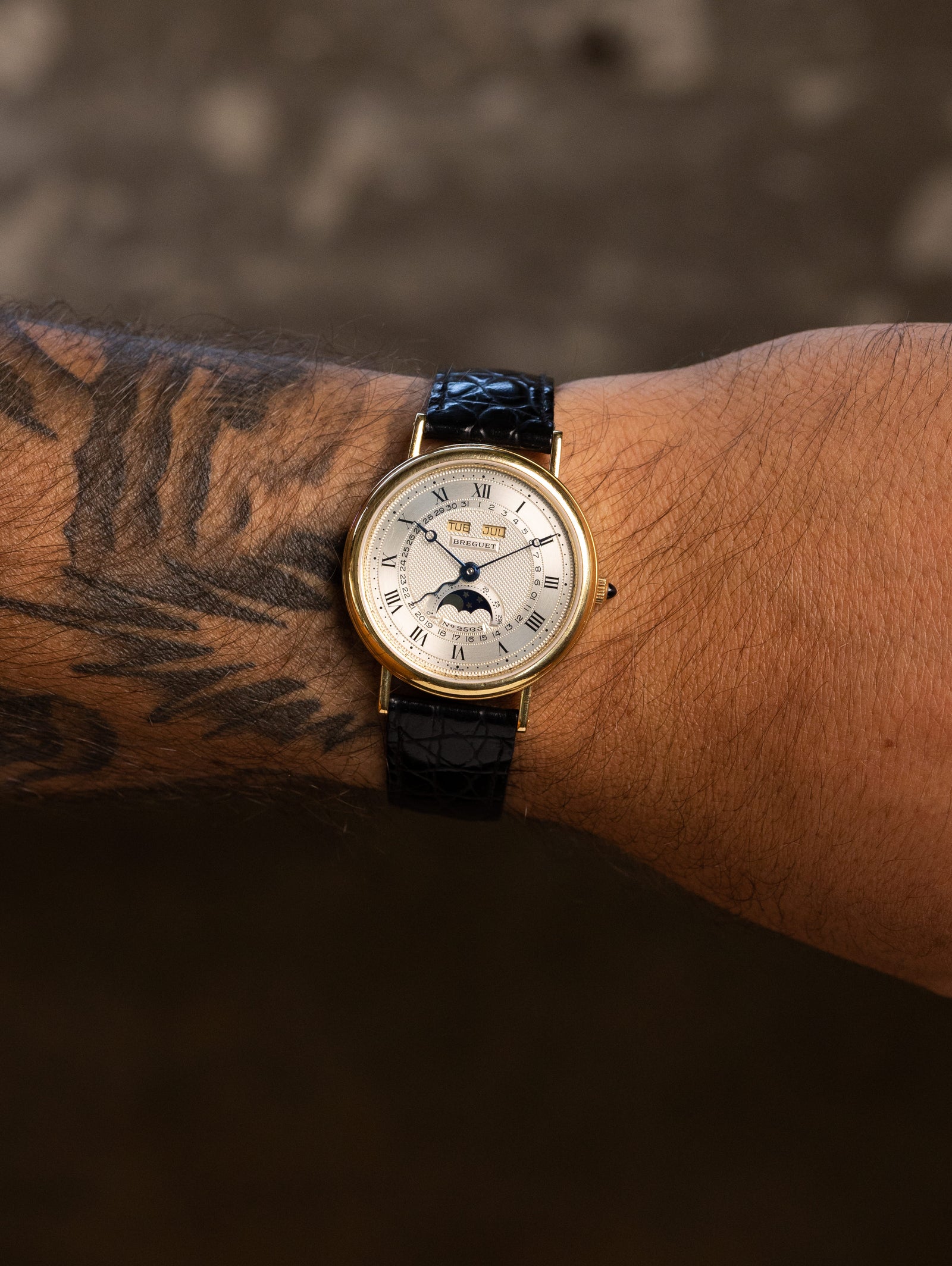 Breguet Classique Triple Calendar Moonphase Ref. 3040BA - Silver 'Guilloché' Dial Unpolished