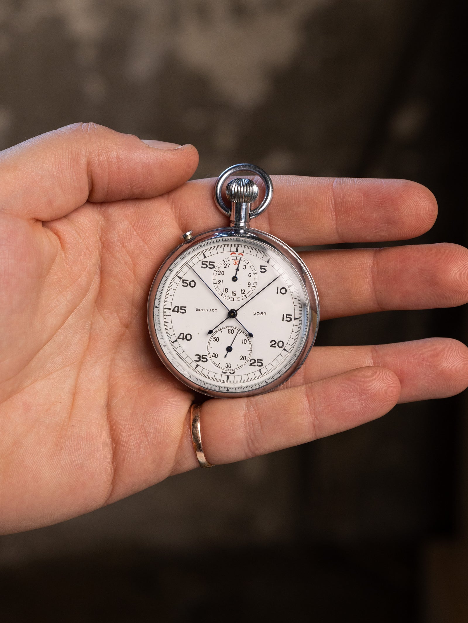 Breguet Monopusher Split-Seconds Stopwatch c. 1950s