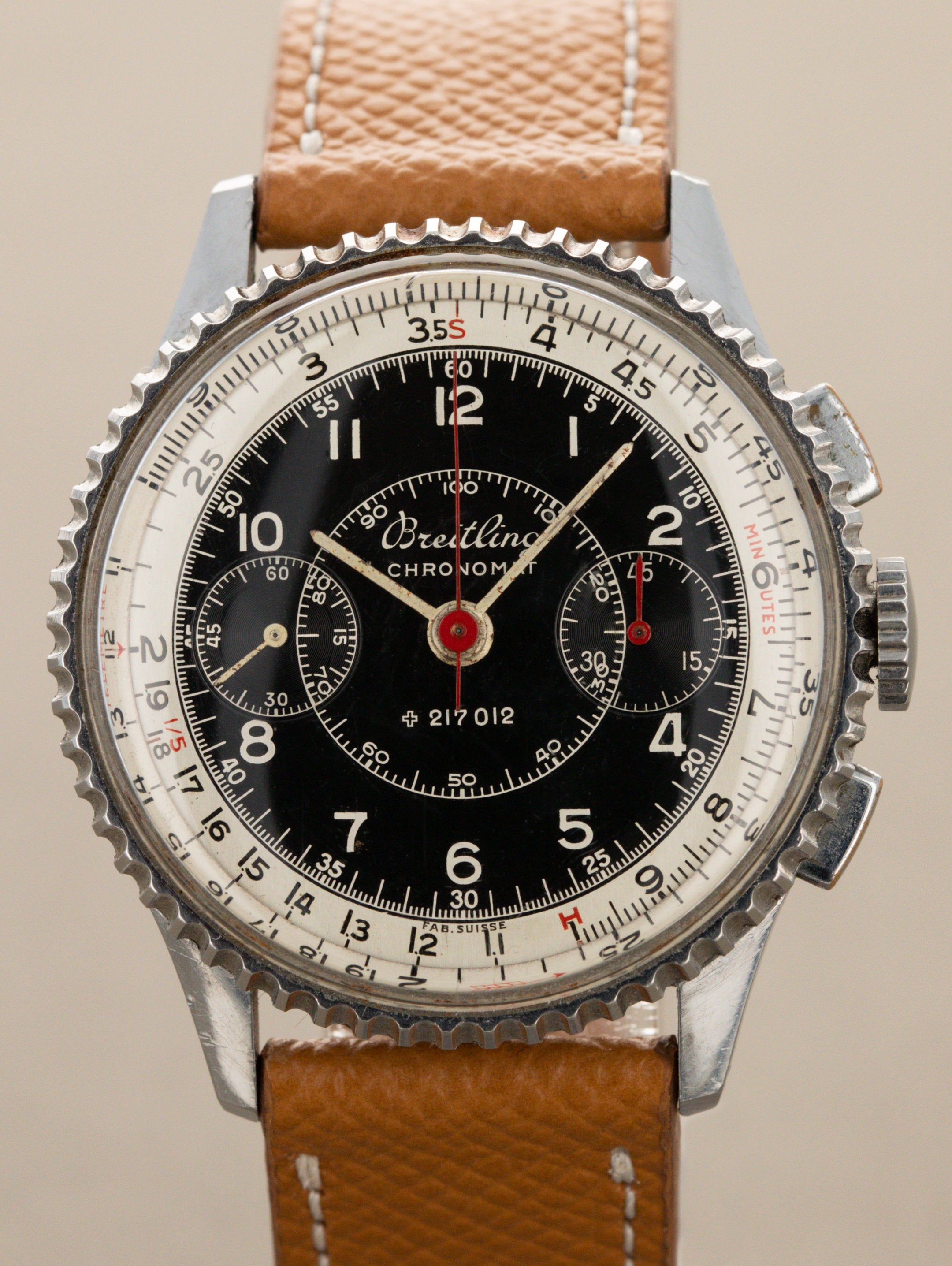 Breitling Chronomat Ref. 769 - Non-Luminous Gloss Black 'Gilt' Dial Unpolished