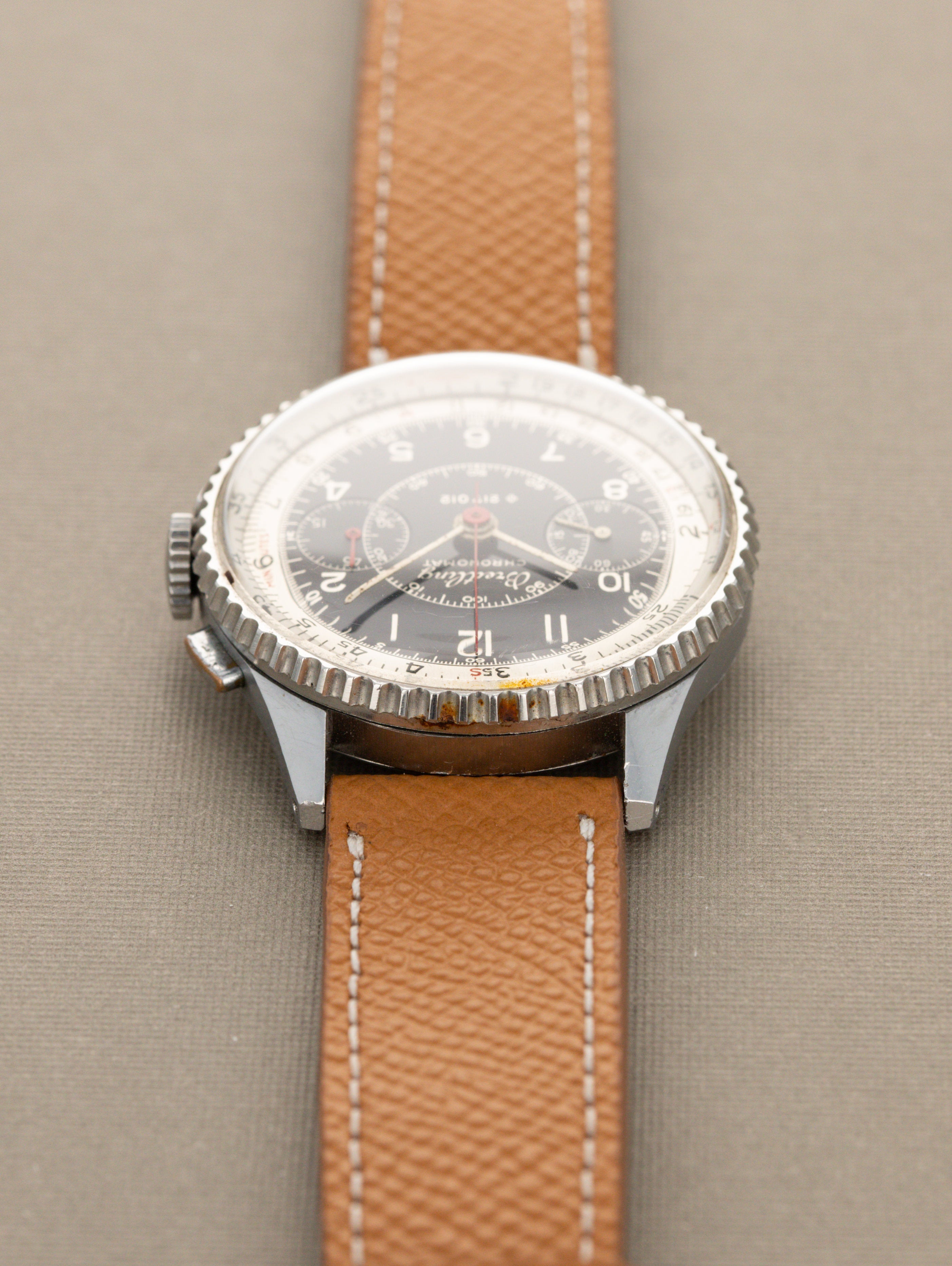 Breitling Chronomat Ref. 769 - Non-Luminous Gloss Black 'Gilt' Dial Unpolished