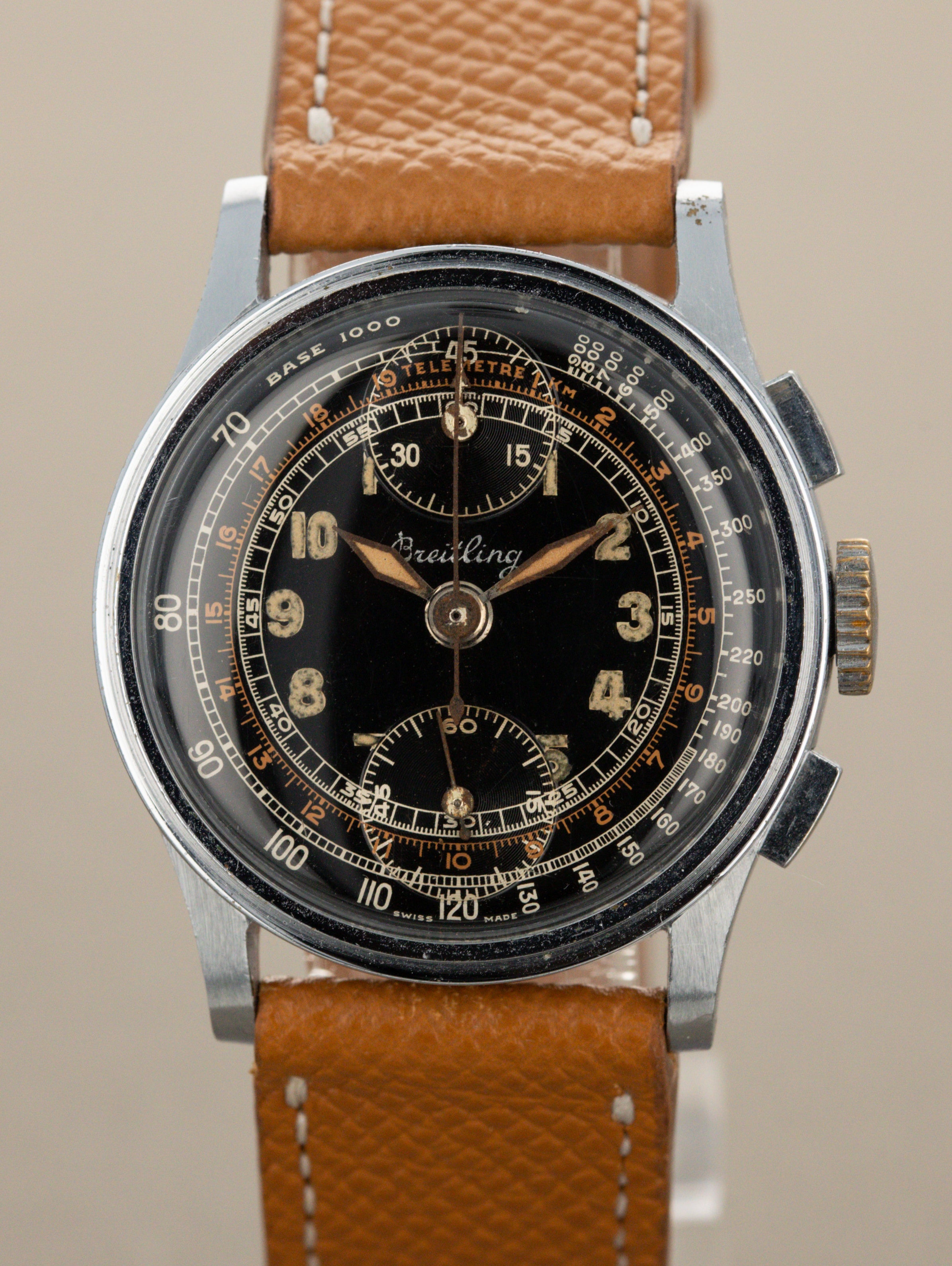 Breitling Chronorgaph 'Mid Size' - Gloss Black 'Multi-Scale' Dial Unpolished