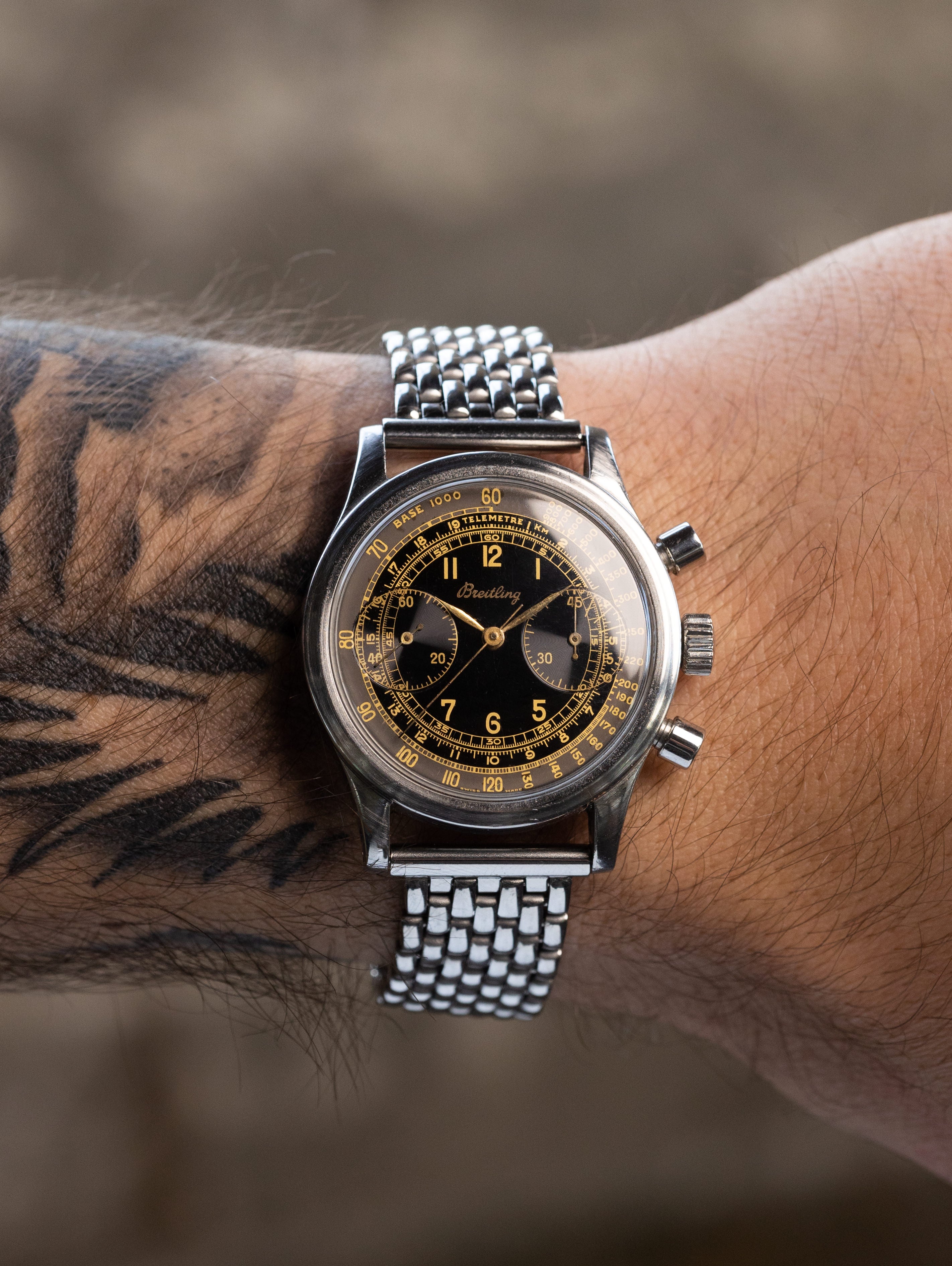 Breitling 'Clamshell' Case Chronograph - 'Gilt'