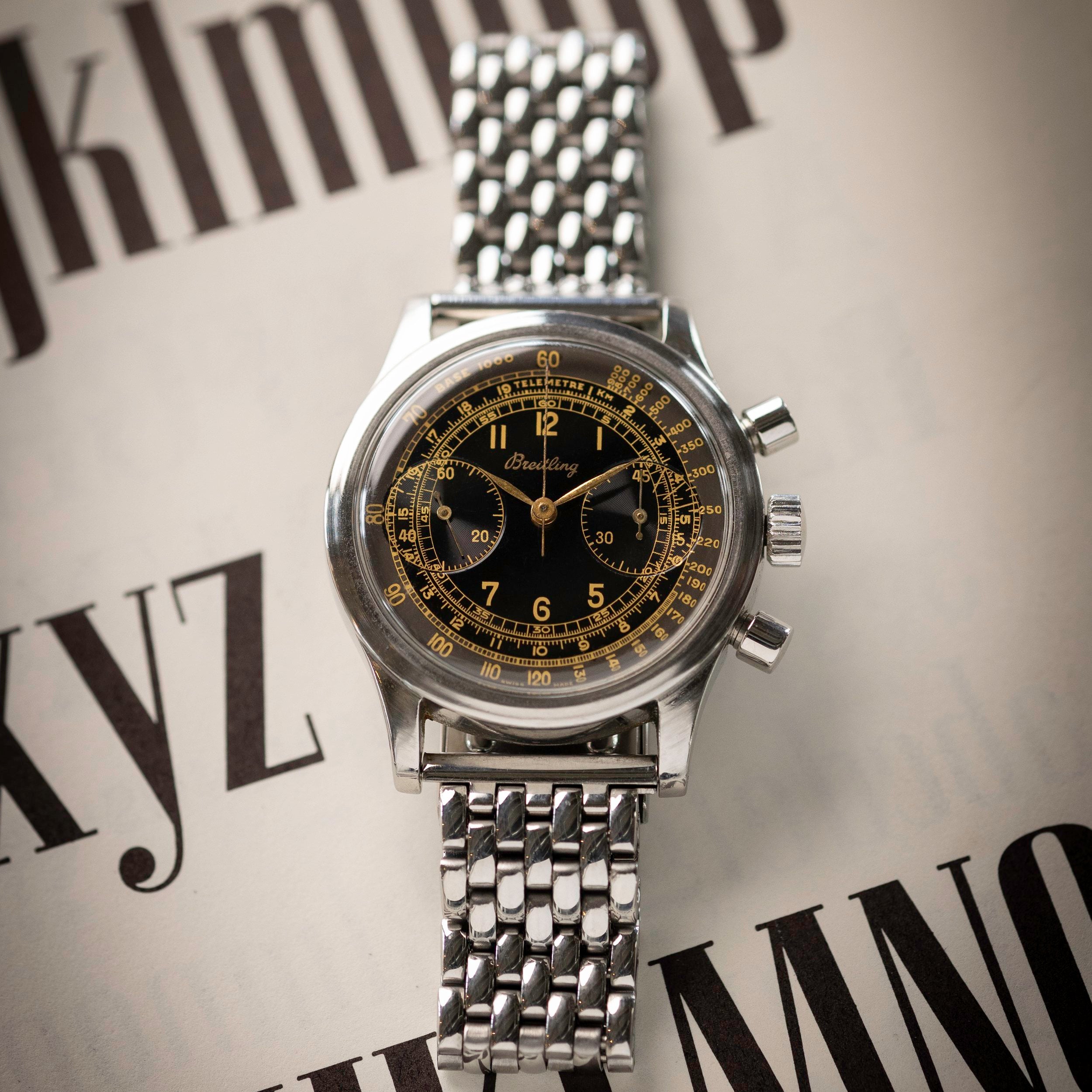 Breitling 'Clamshell' Case Chronograph - 'Gilt'