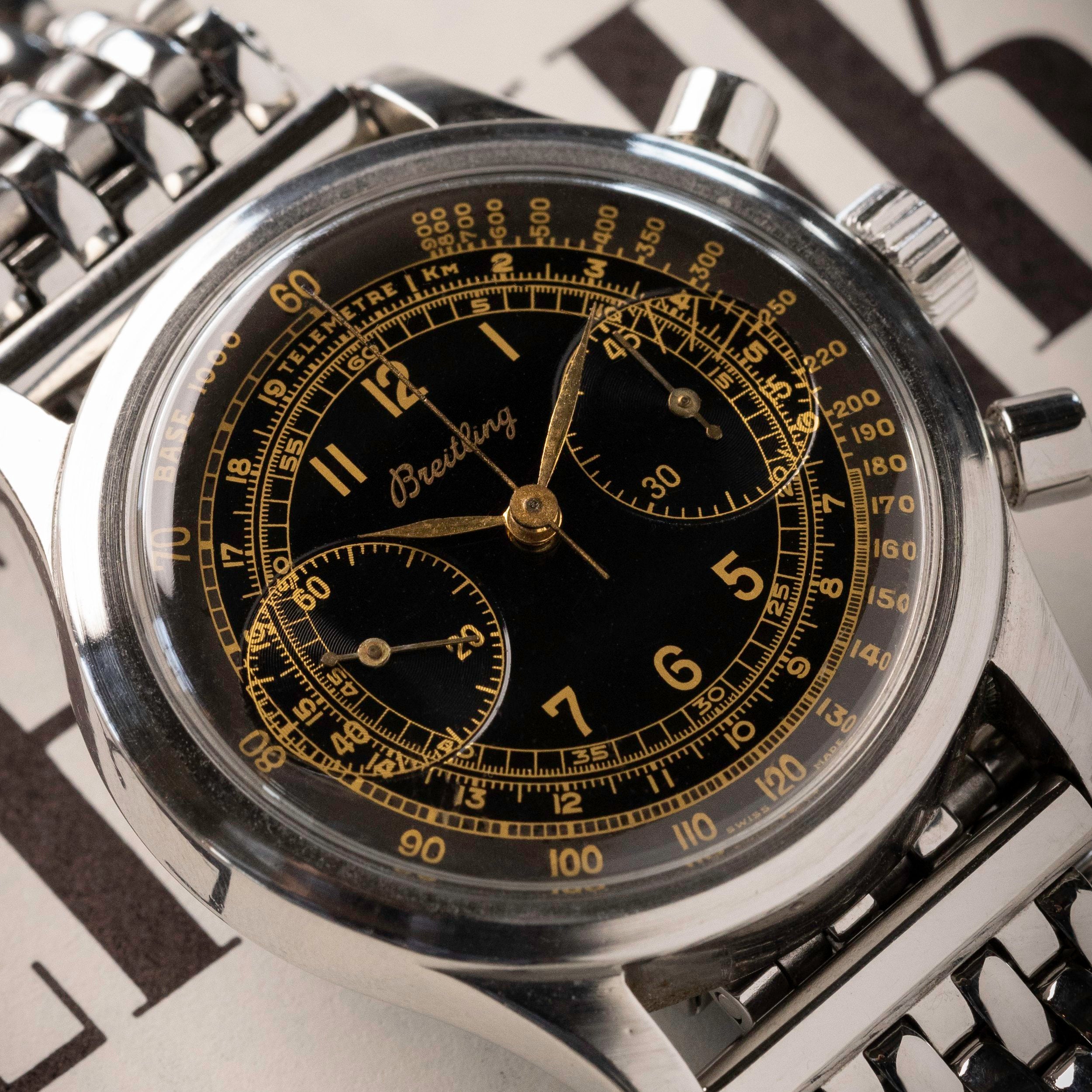 Breitling 'Clamshell' Case Chronograph - 'Gilt'