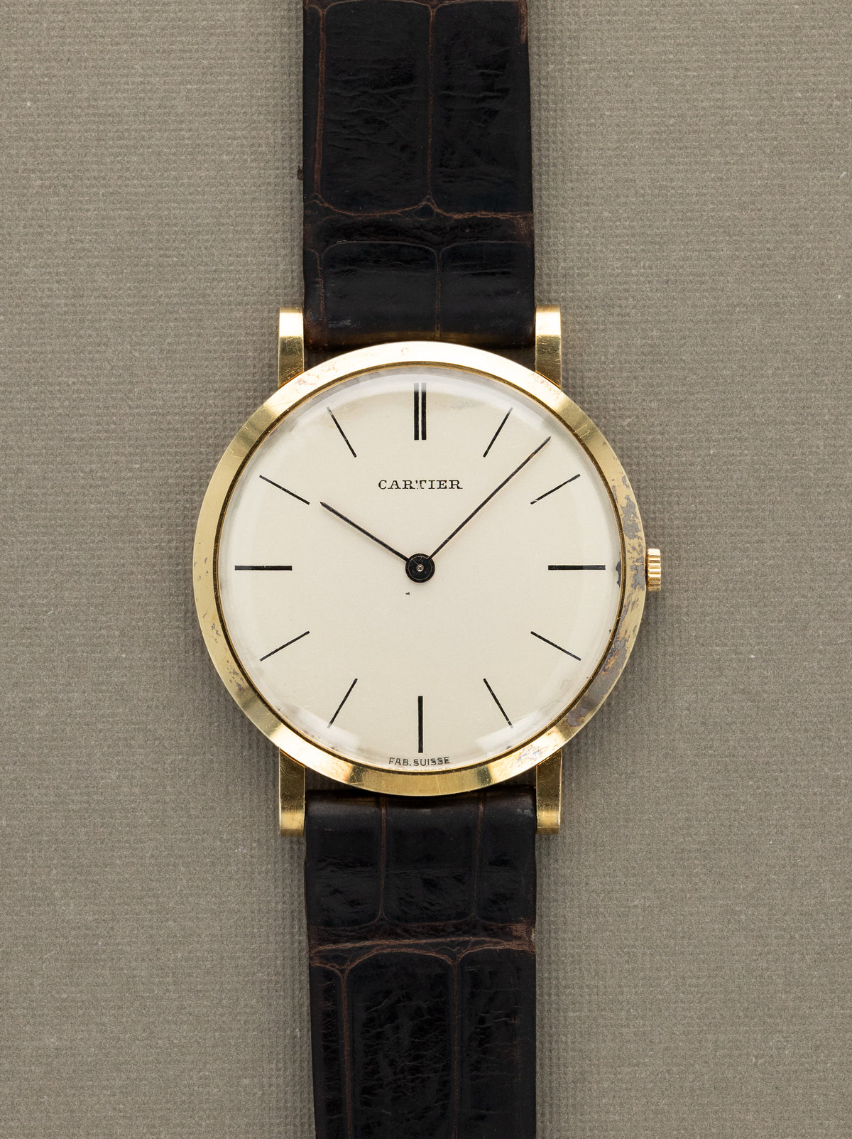 Cartier Ultra-Slim Dress Watch by Movado - 'Fab Suisse' Dial French Import