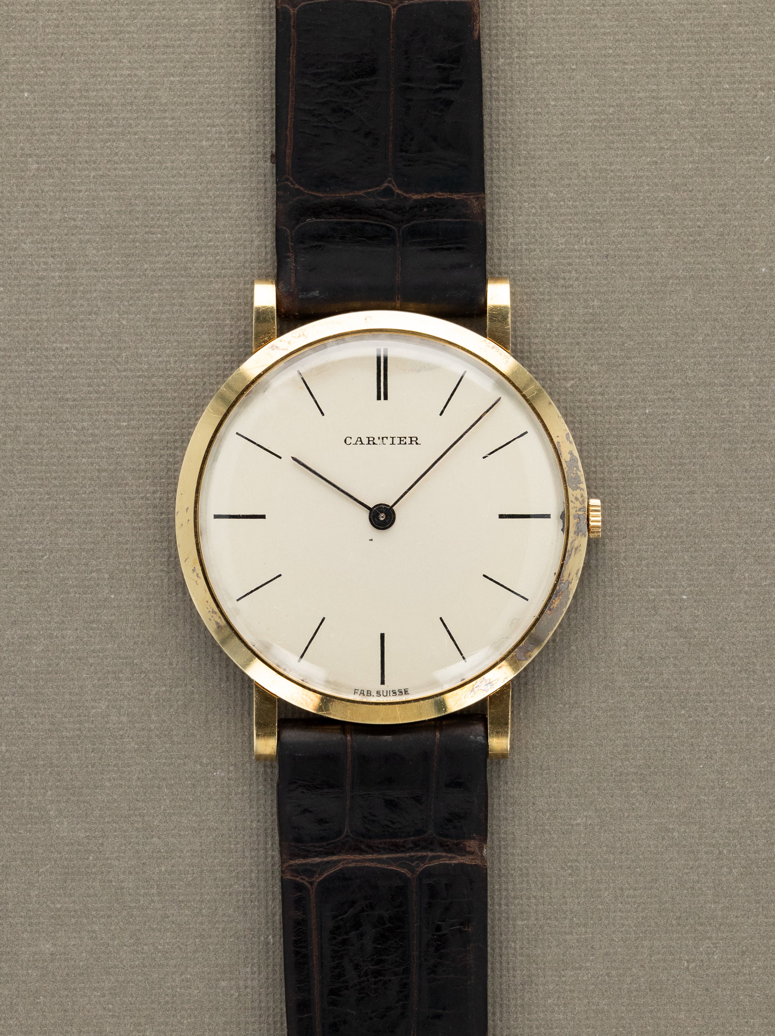 Cartier Ultra-Slim Dress Watch by Movado - 'Fab Suisse' Dial French Import