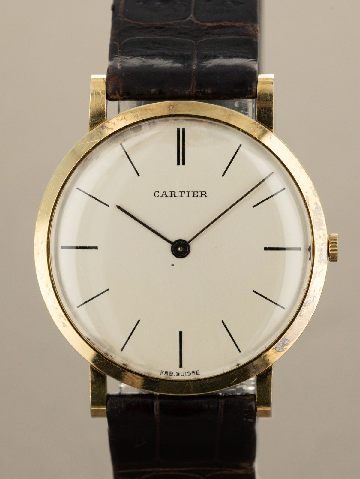 Cartier Ultra-Slim Dress Watch by Movado - 'Fab Suisse' Dial French Import