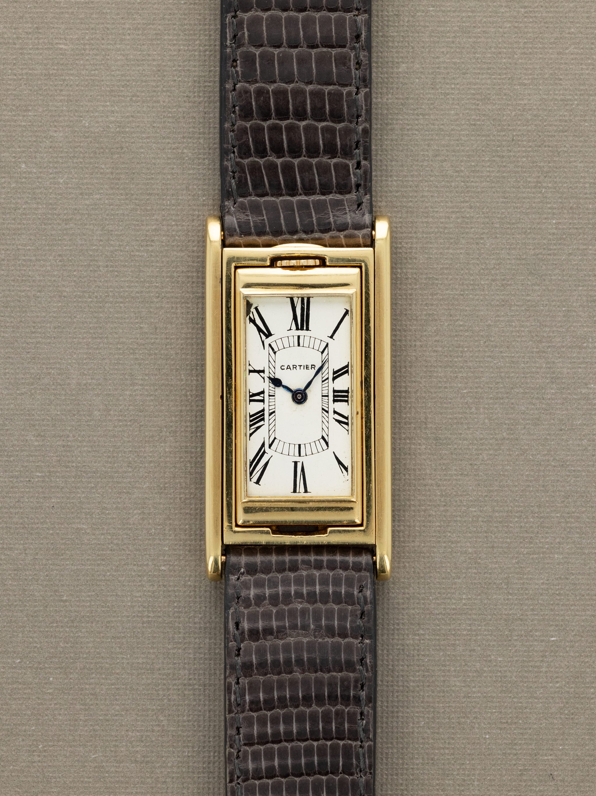 Cartier Tank Basculante 1950s W/ EWC Movement
