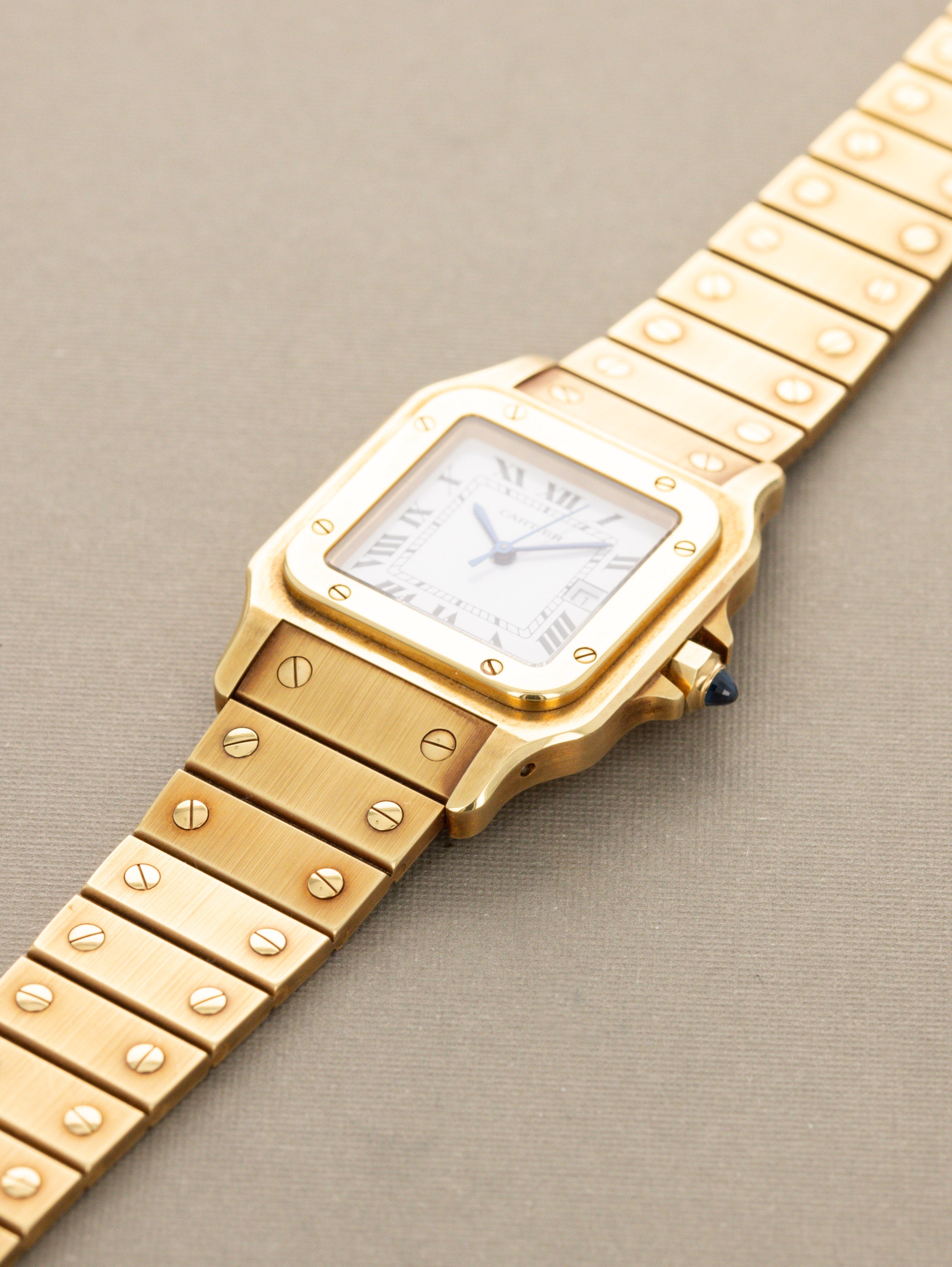 Cartier Santos Carrée Ref. 2960 - 'Massif' Unpolished W/ Box