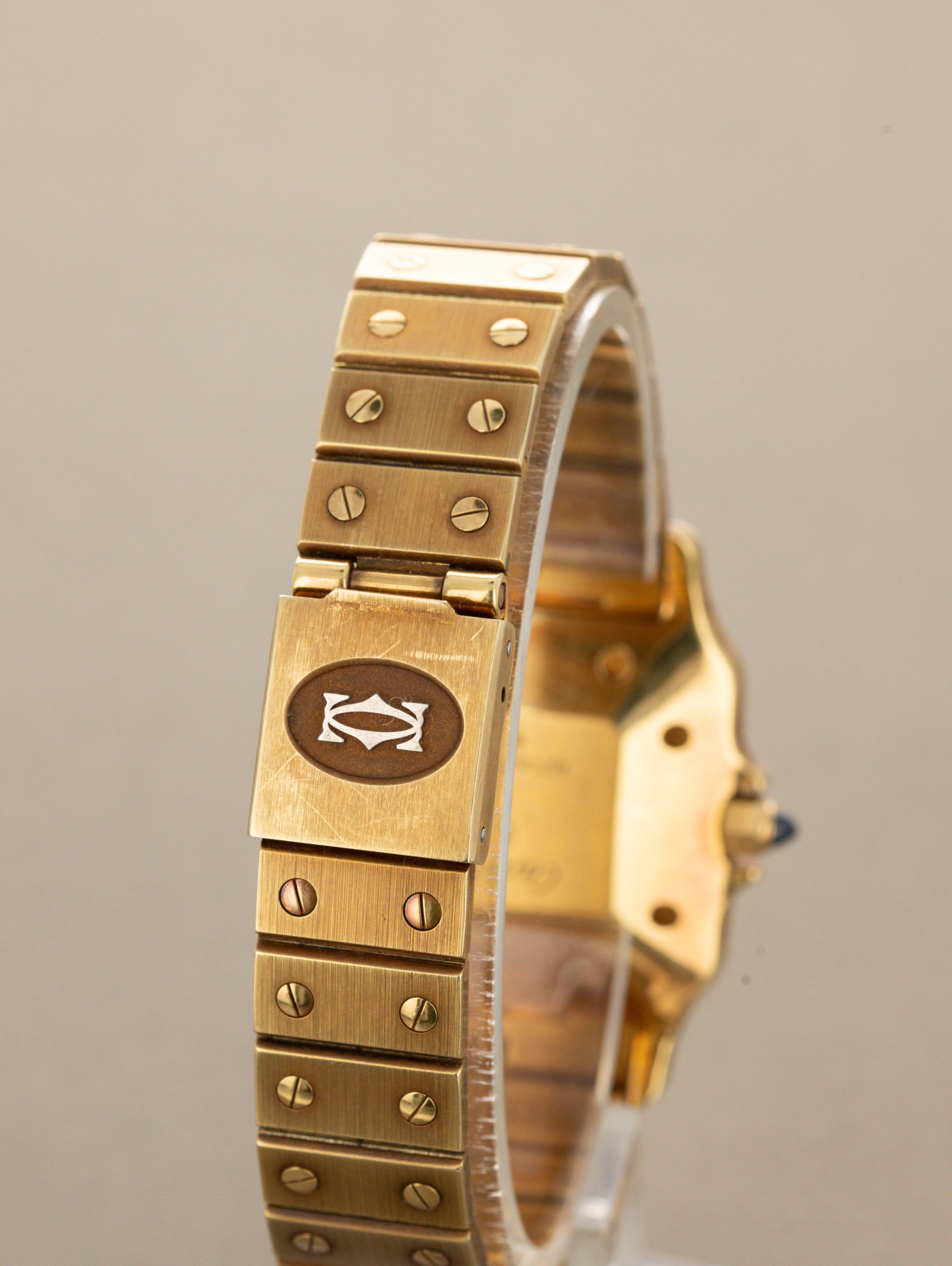 Cartier Santos Carrée Ref. 2960 - 'Massif' Unpolished W/ Box