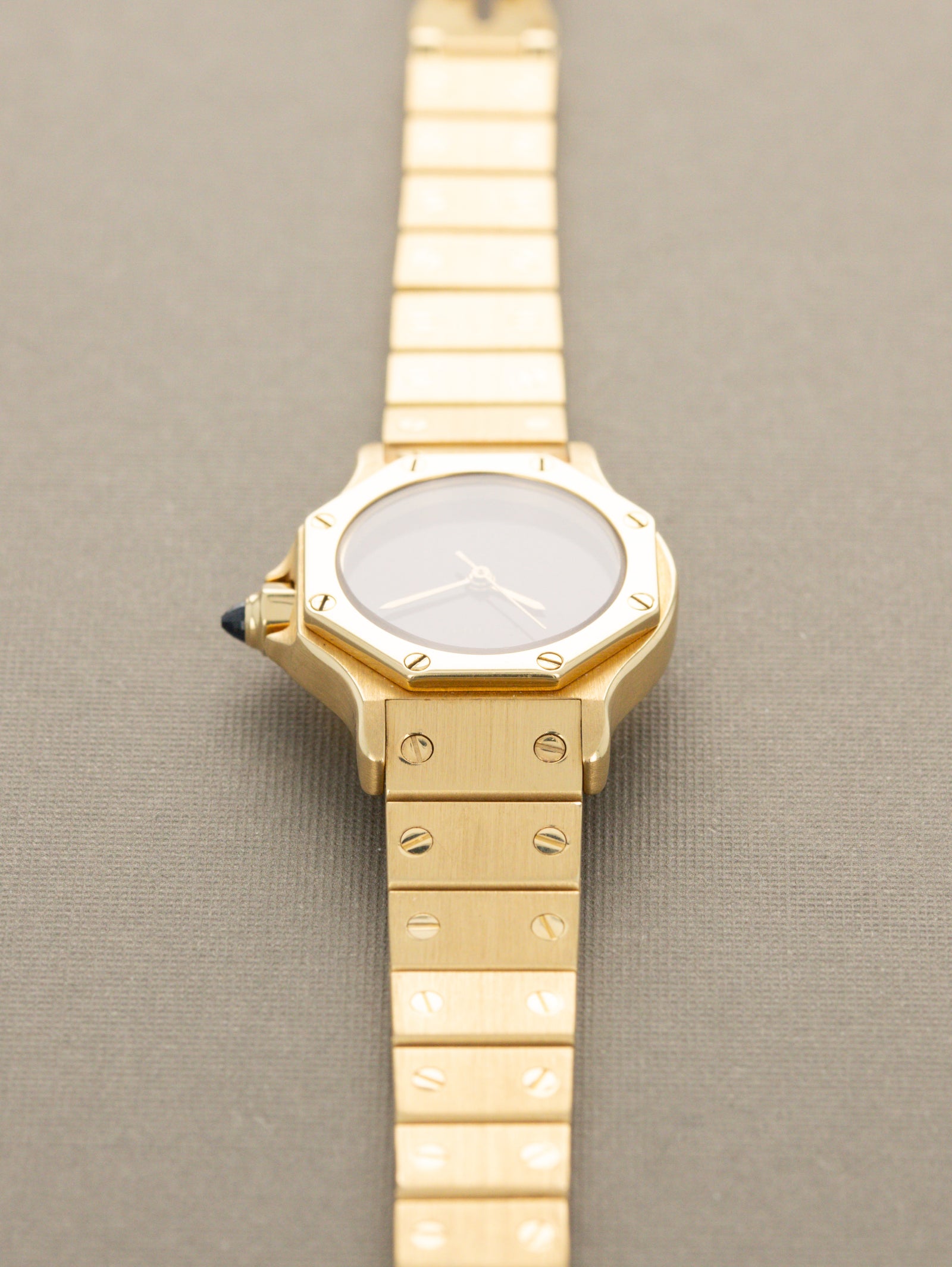 Cartier Santos 'Octagon' Ref. 0906 - 'Burgundy' Lacquer Dial Unpolished