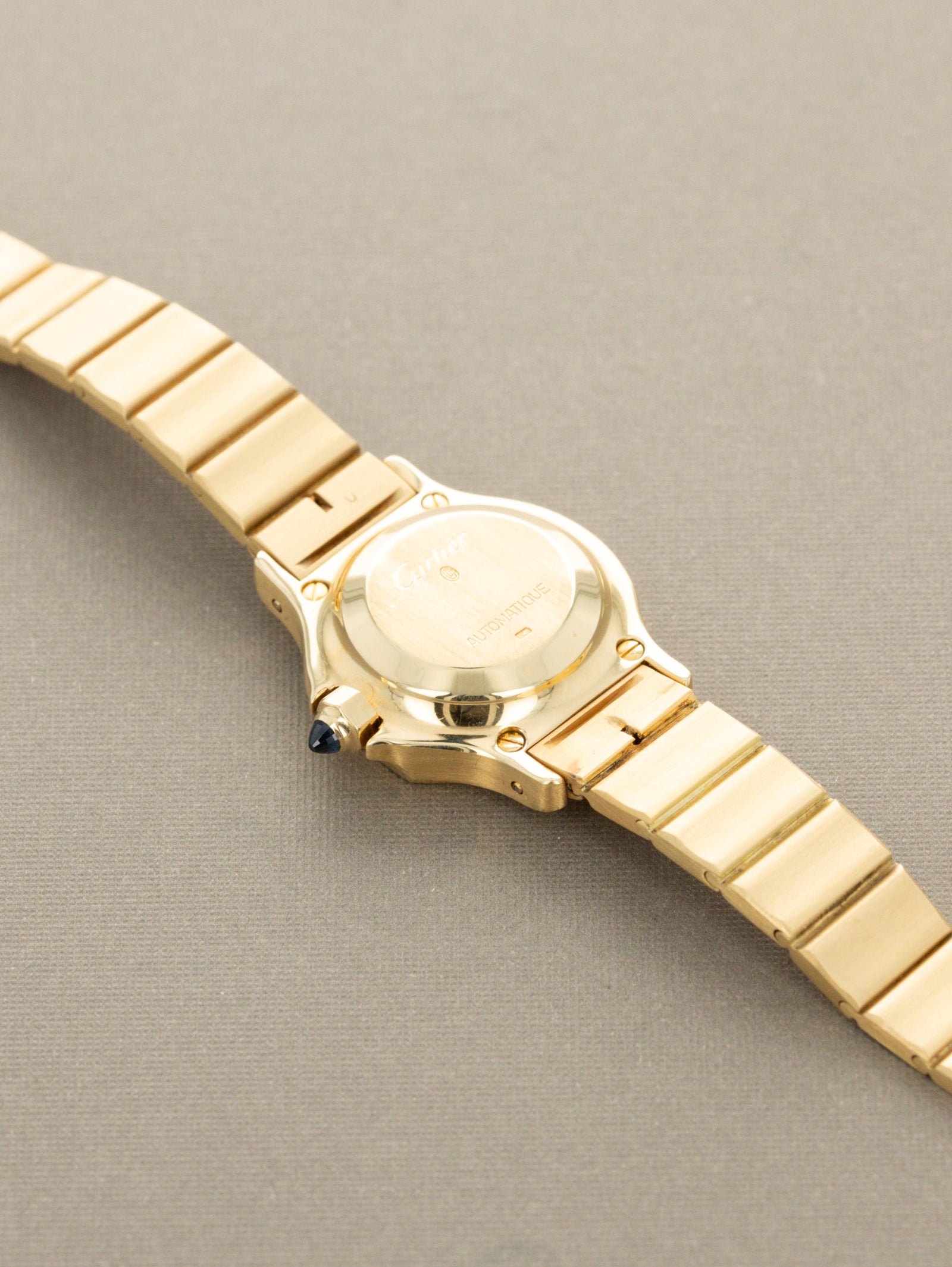 Cartier Santos 'Octagon' Ref. 0906 - 'Burgundy' Lacquer Dial Unpolished
