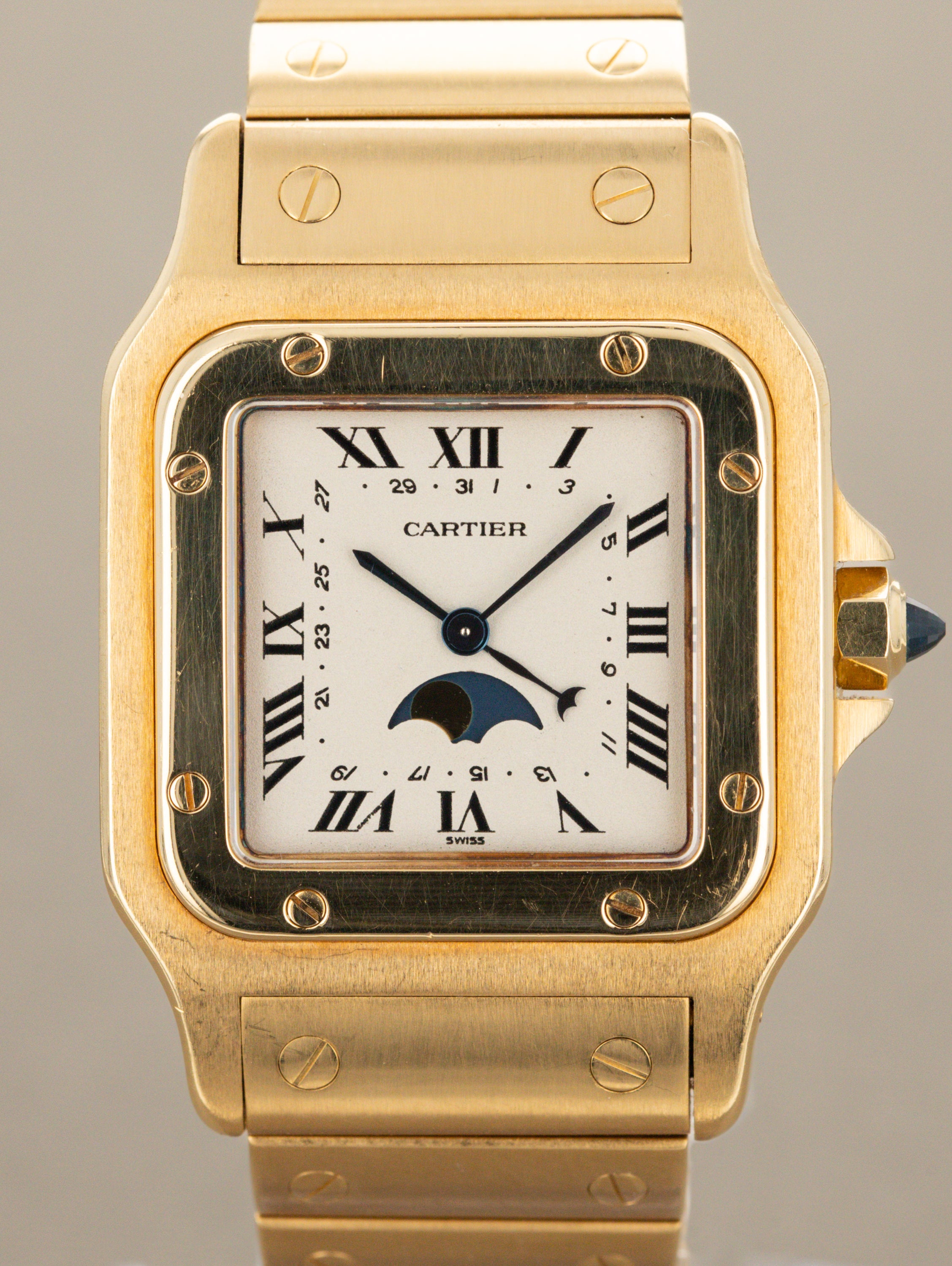 Cartier Santos Galbée Ref. 819901 - 'Moonphase' w/ Box