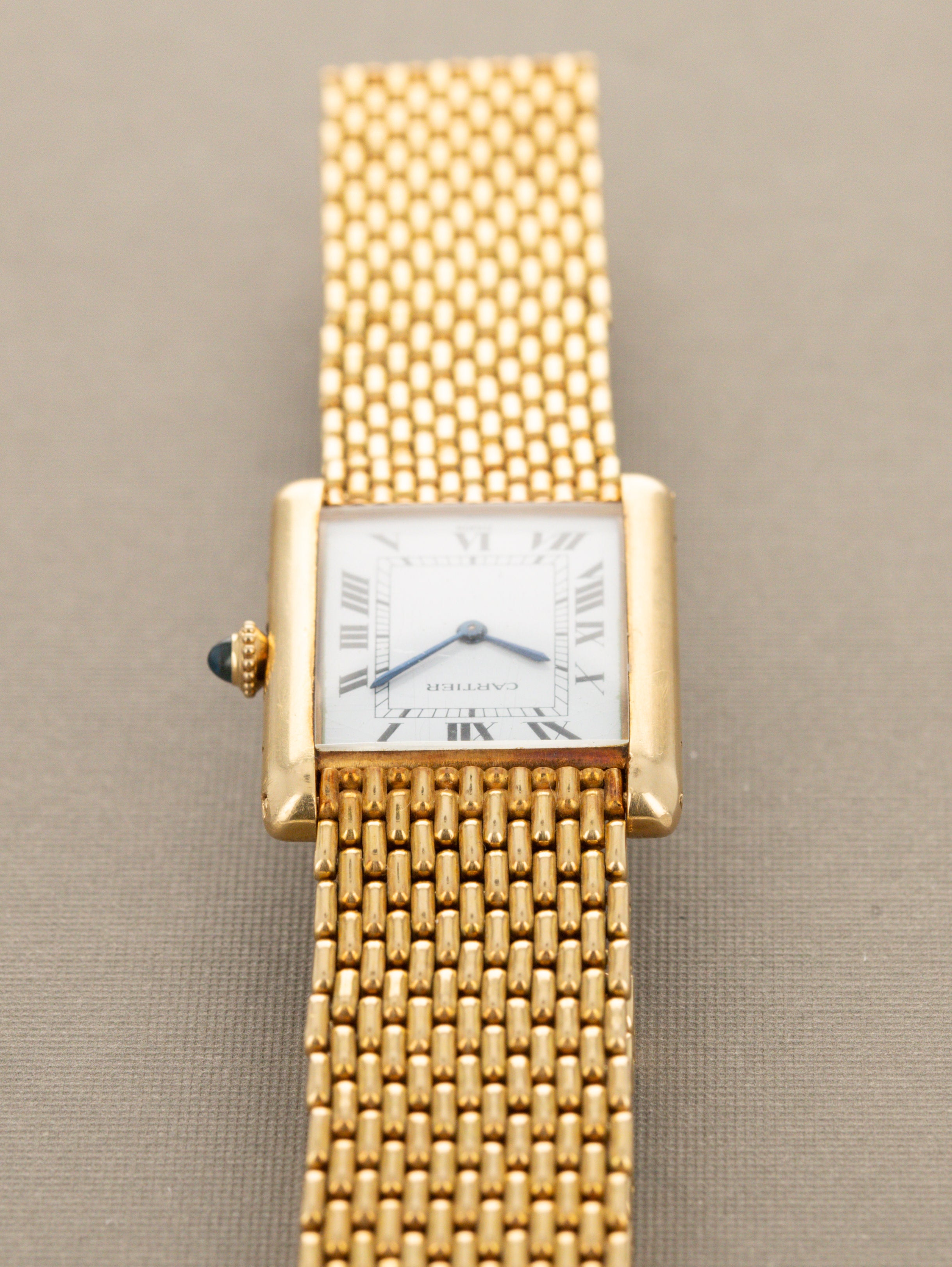 Cartier Tank Louis Ref. 96065 - 'Extra Plate' w/ 'Grain de Riz' Bracelet