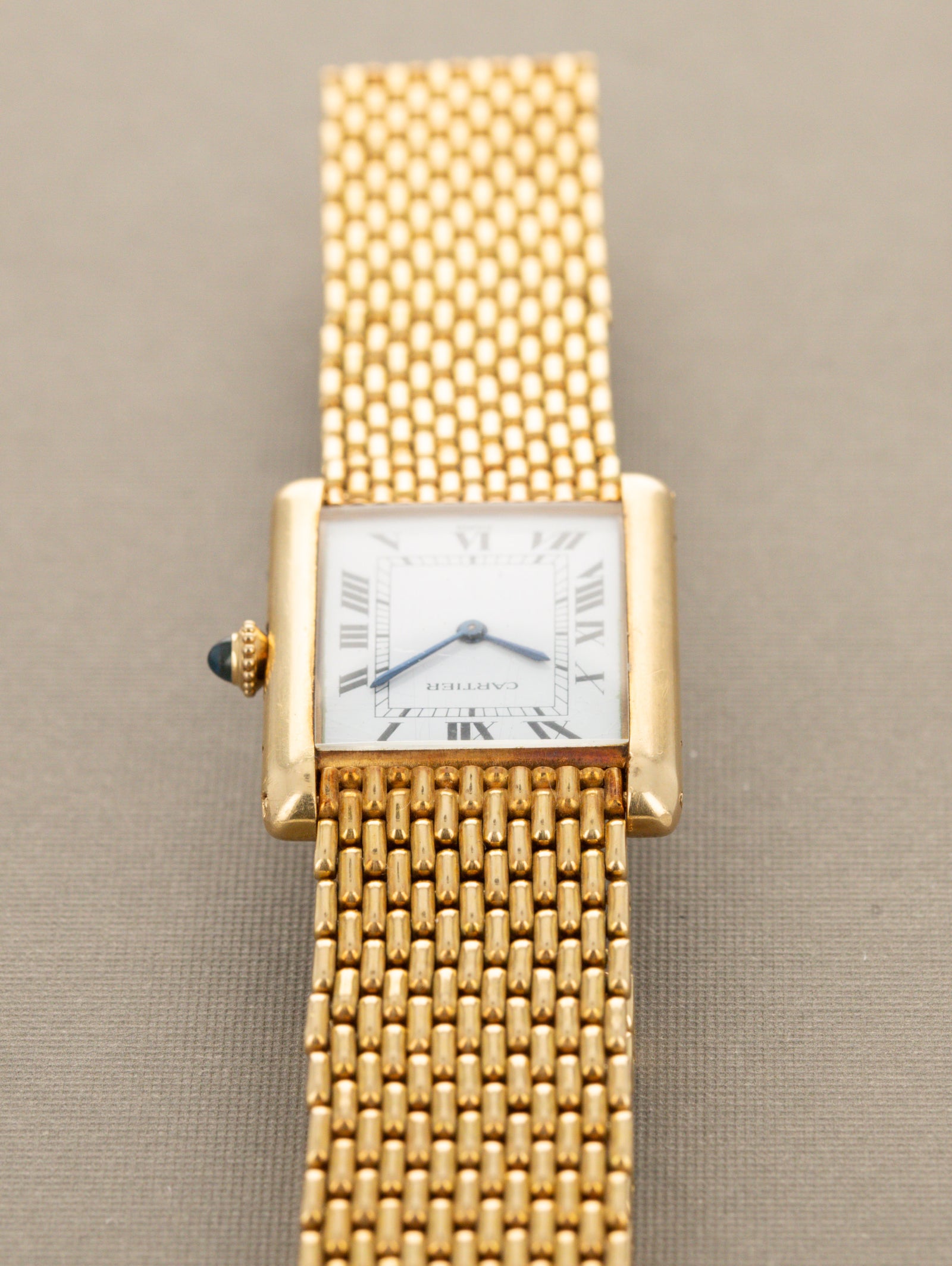 Cartier Tank Louis Ref. 96065 - 'Extra Plate' w/ 'Grain de Riz' Bracelet