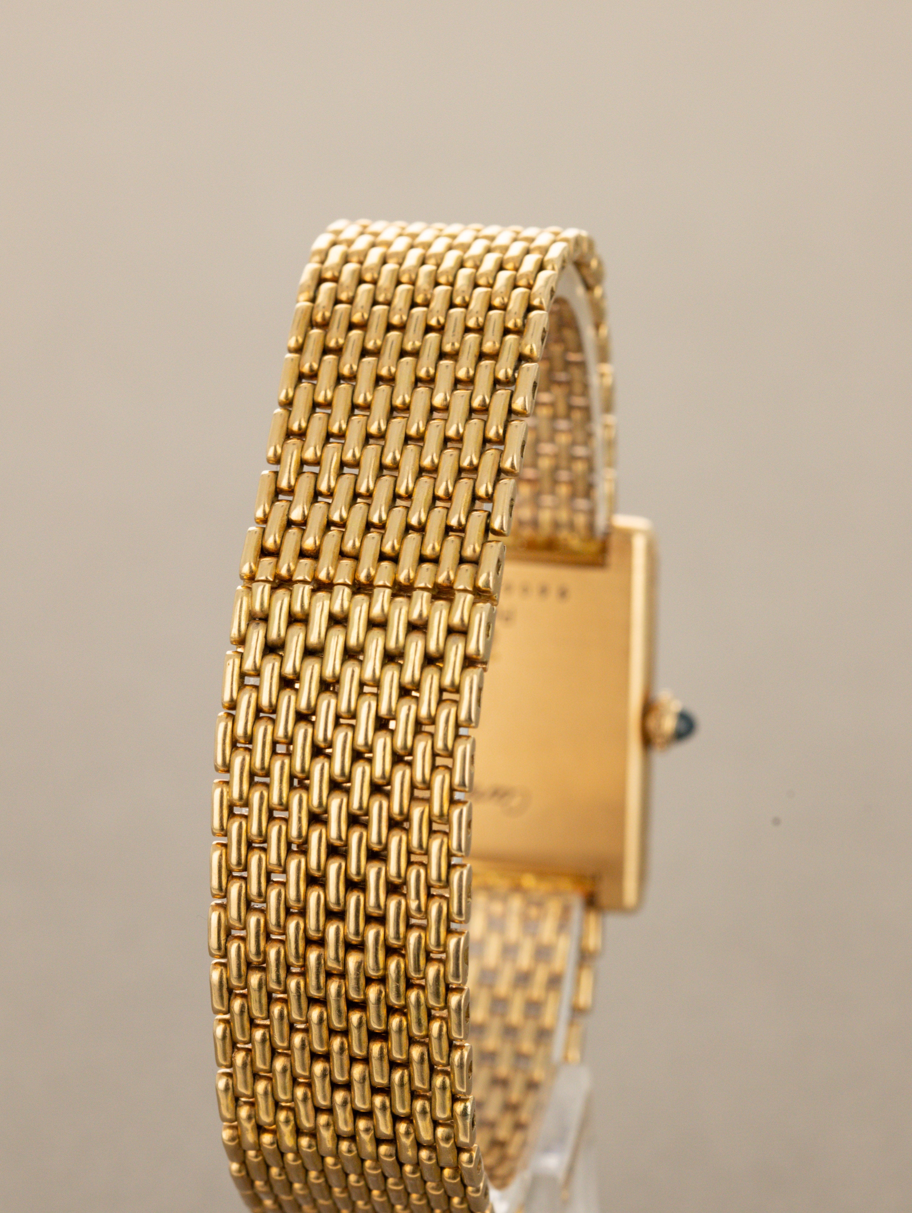 Cartier Tank Louis Ref. 96065 - 'Extra Plate' w/ 'Grain de Riz' Bracelet