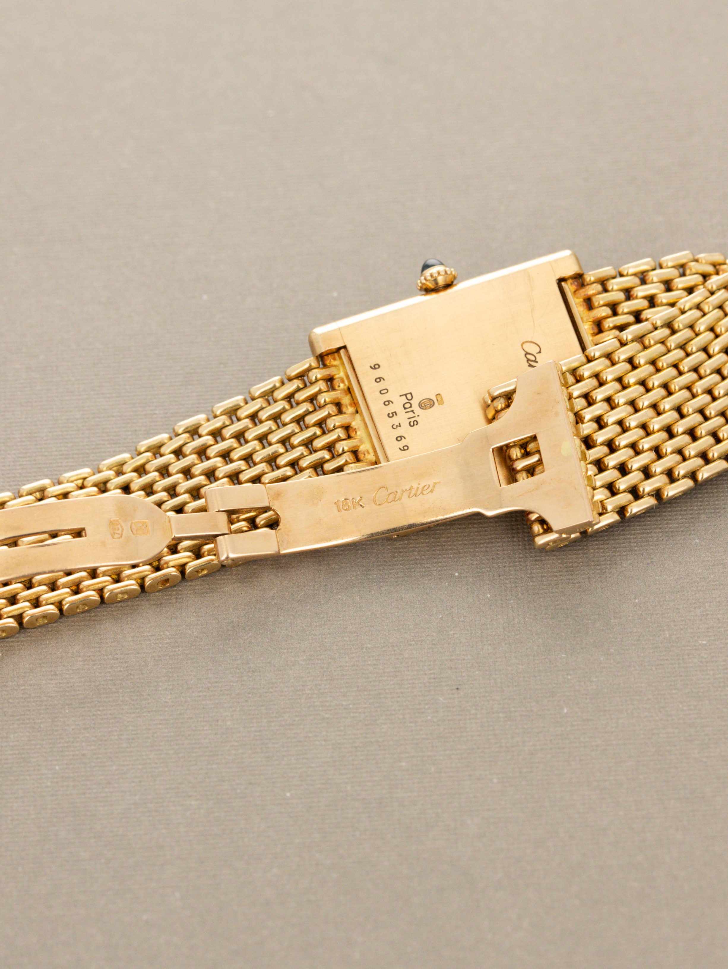 Cartier Tank Louis Ref. 96065 - 'Extra Plate' w/ 'Grain de Riz' Bracelet