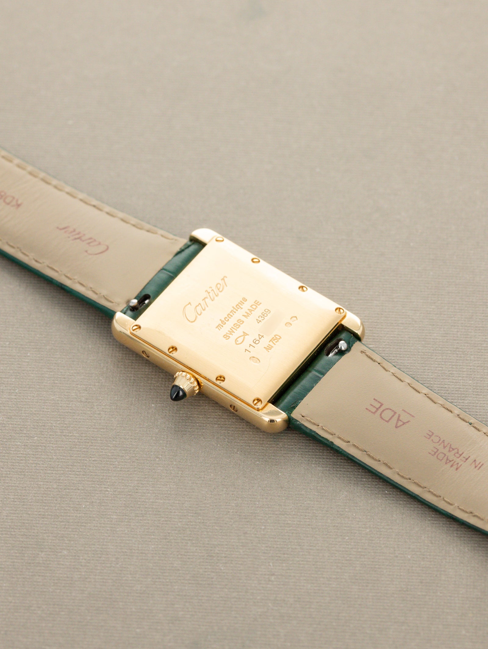 Cartier Tank Louis Ref. WGTA0191 - Green Dial W/ Box & Card