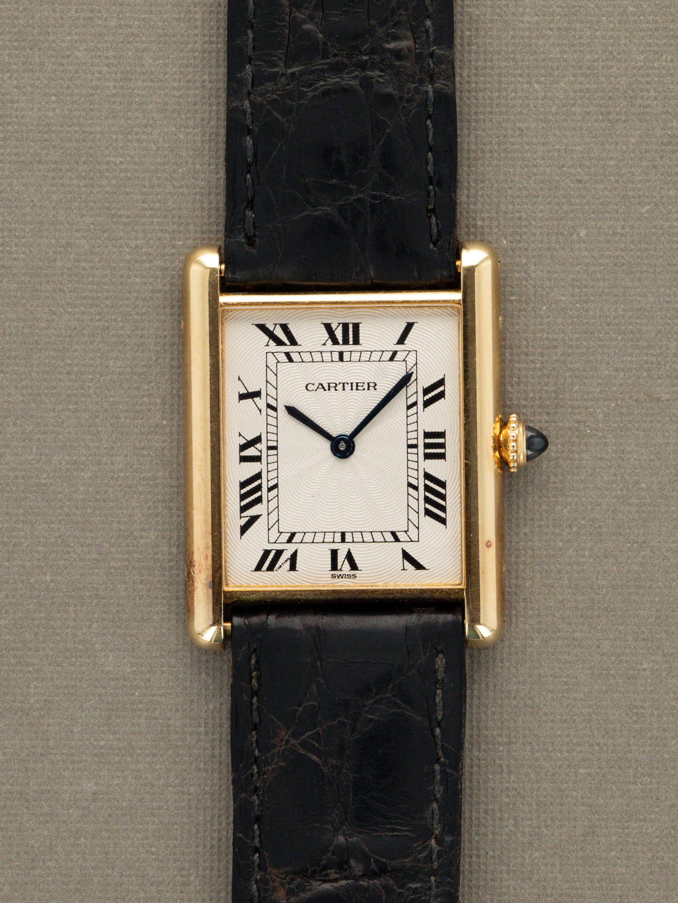 Cartier Tank Louis Ref. 96065 'Extra Plate' - Silver 'Guilloché Dial