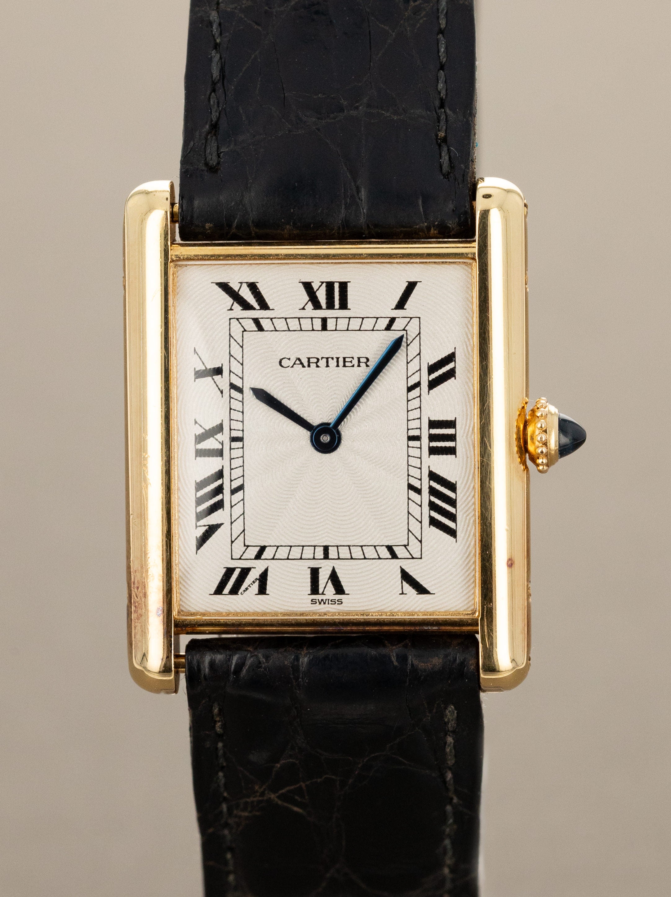 Cartier Tank Louis Ref. 96065 'Extra Plate' - Silver 'Guilloché Dial